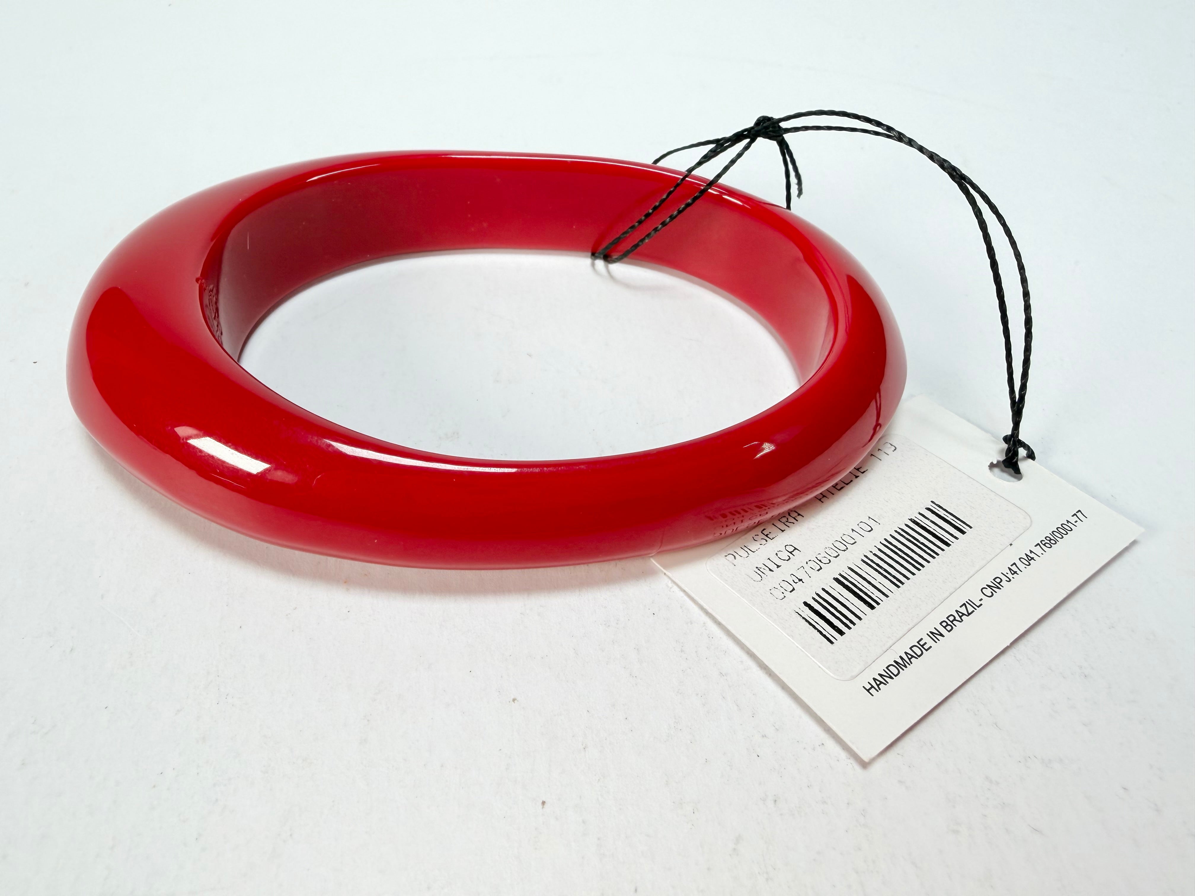 Sobral - Studio "Stacker " 3 Red Resin Solid Bangle Set ( 005161 )