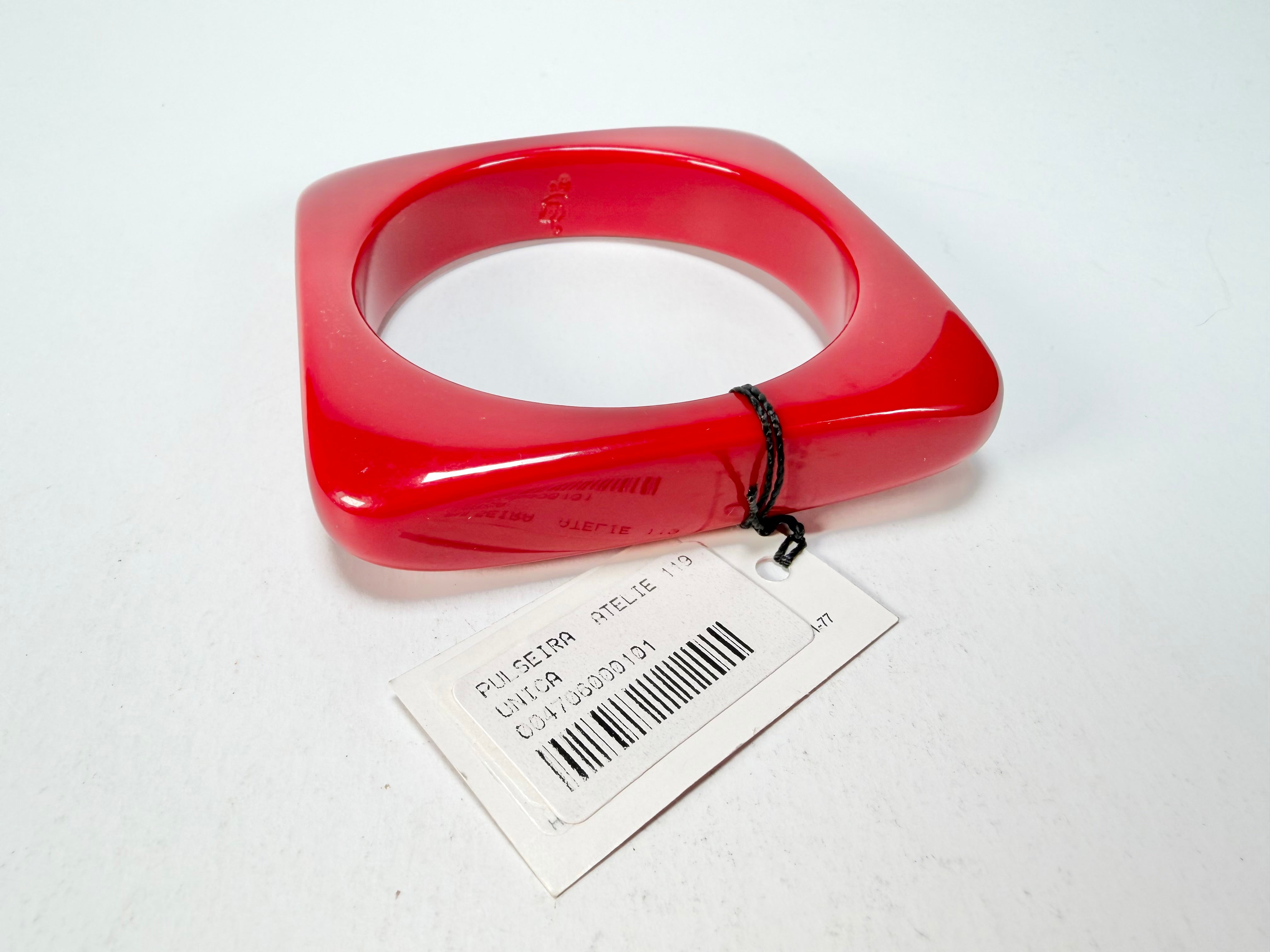 Sobral - Studio "Stacker " 3 Red Resin Solid Bangle Set ( 005161 )