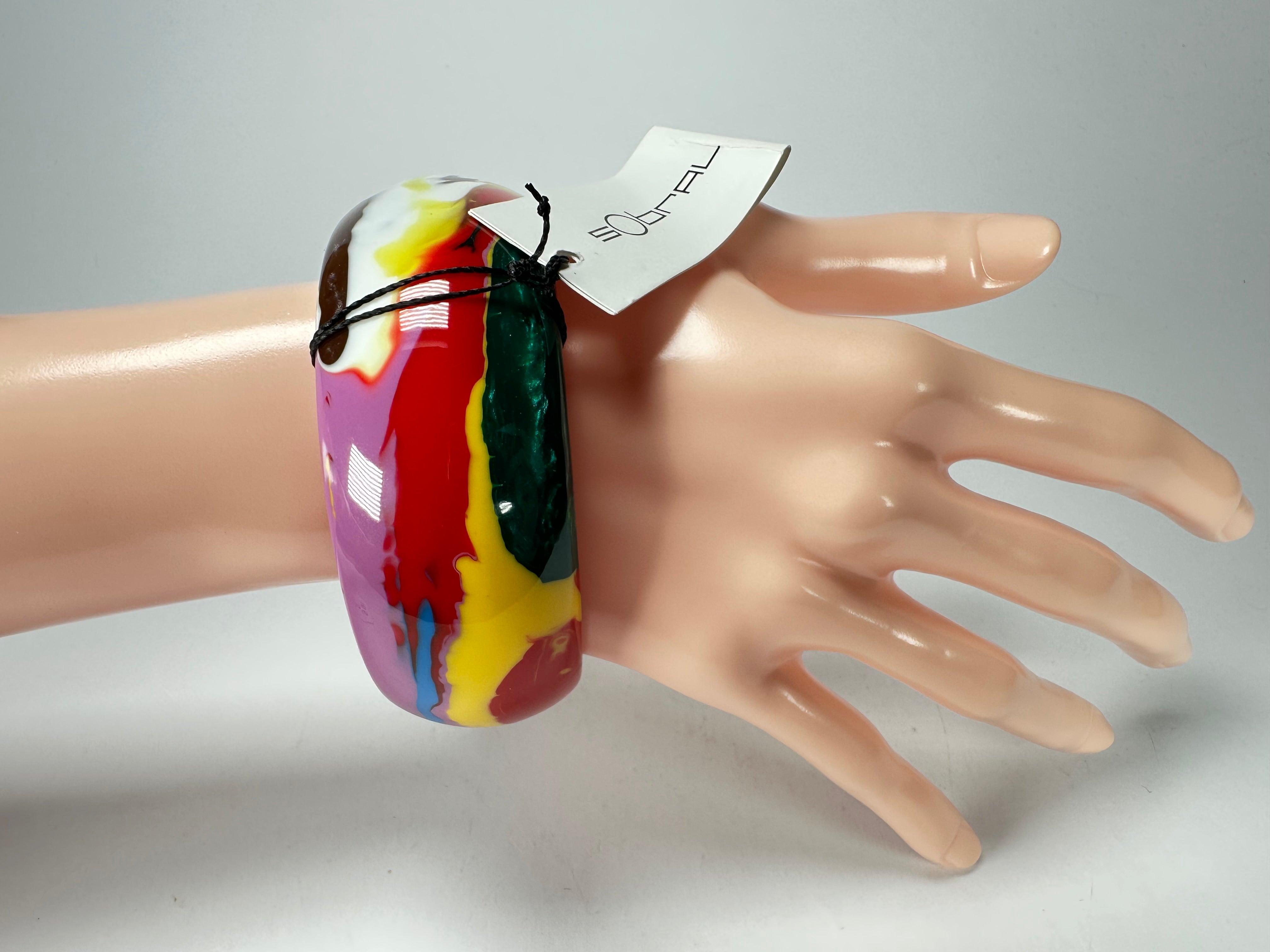 Sobral - Multi-Colour "PB34 Pollock" Resin Solid Bangle ( 002444 )