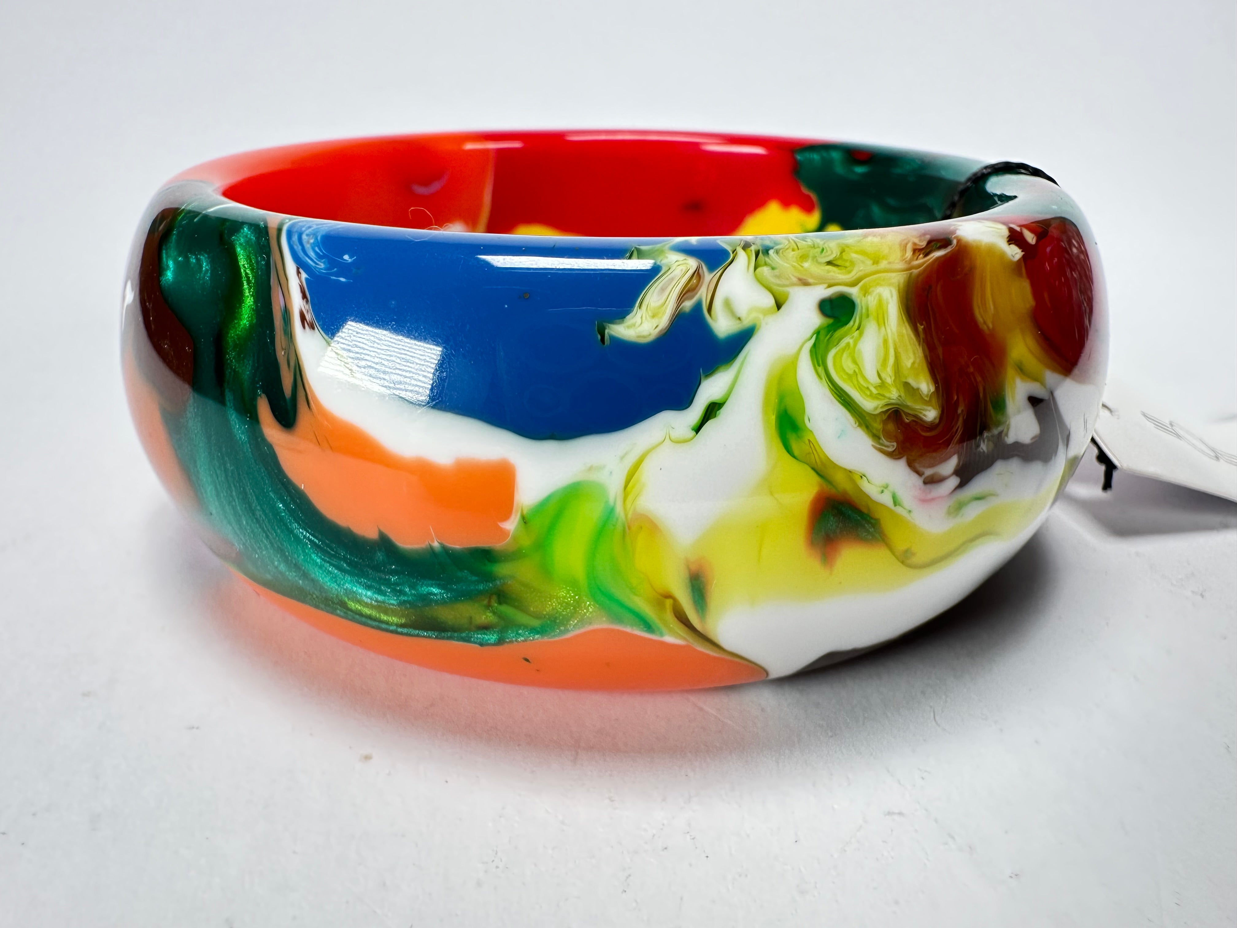 Sobral - Multi-Colour "PB34 Pollock" Resin Solid Bangle ( 002444 )