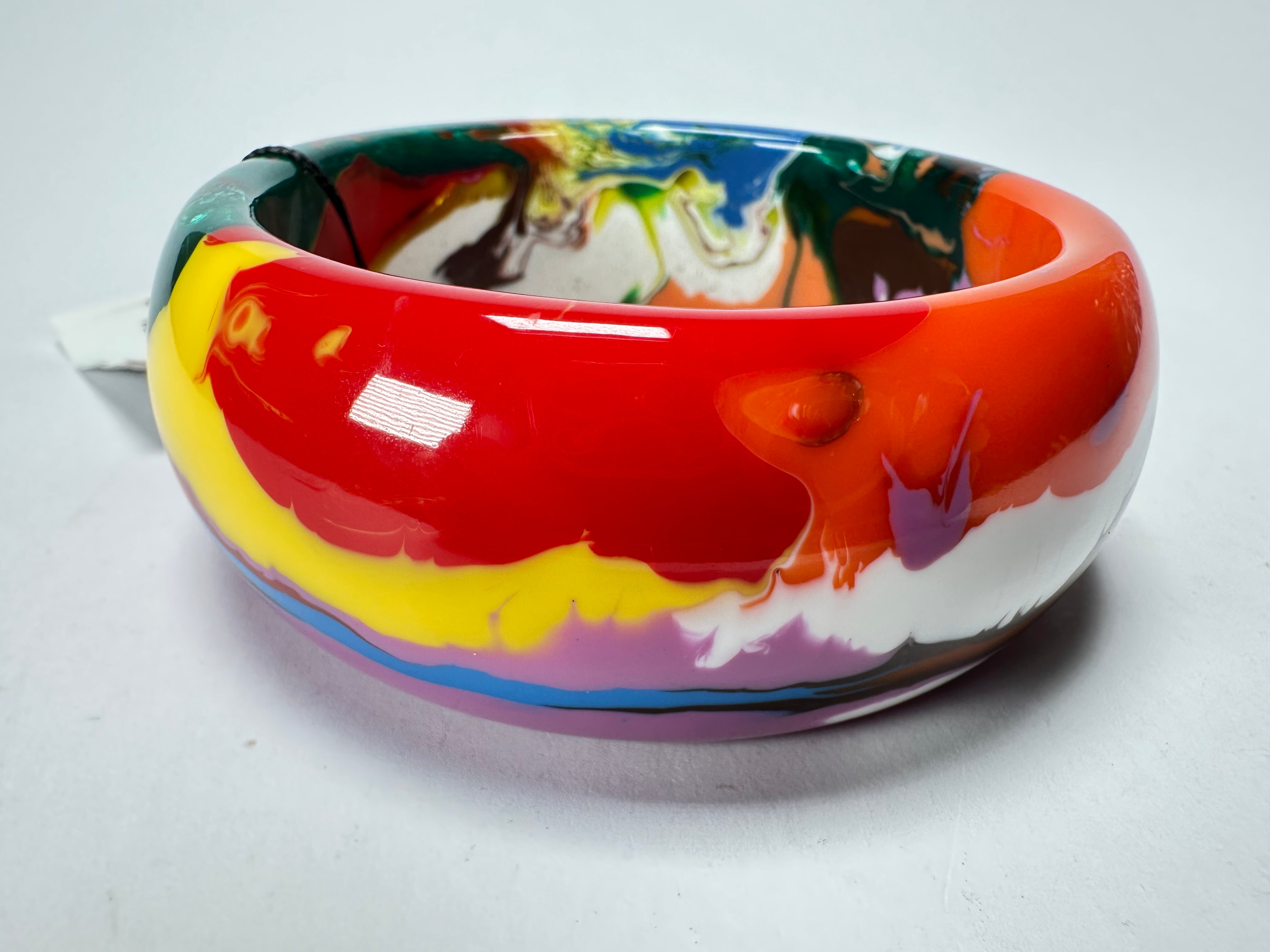 Sobral - Multi-Colour "PB34 Pollock" Resin Solid Bangle ( 002444 )