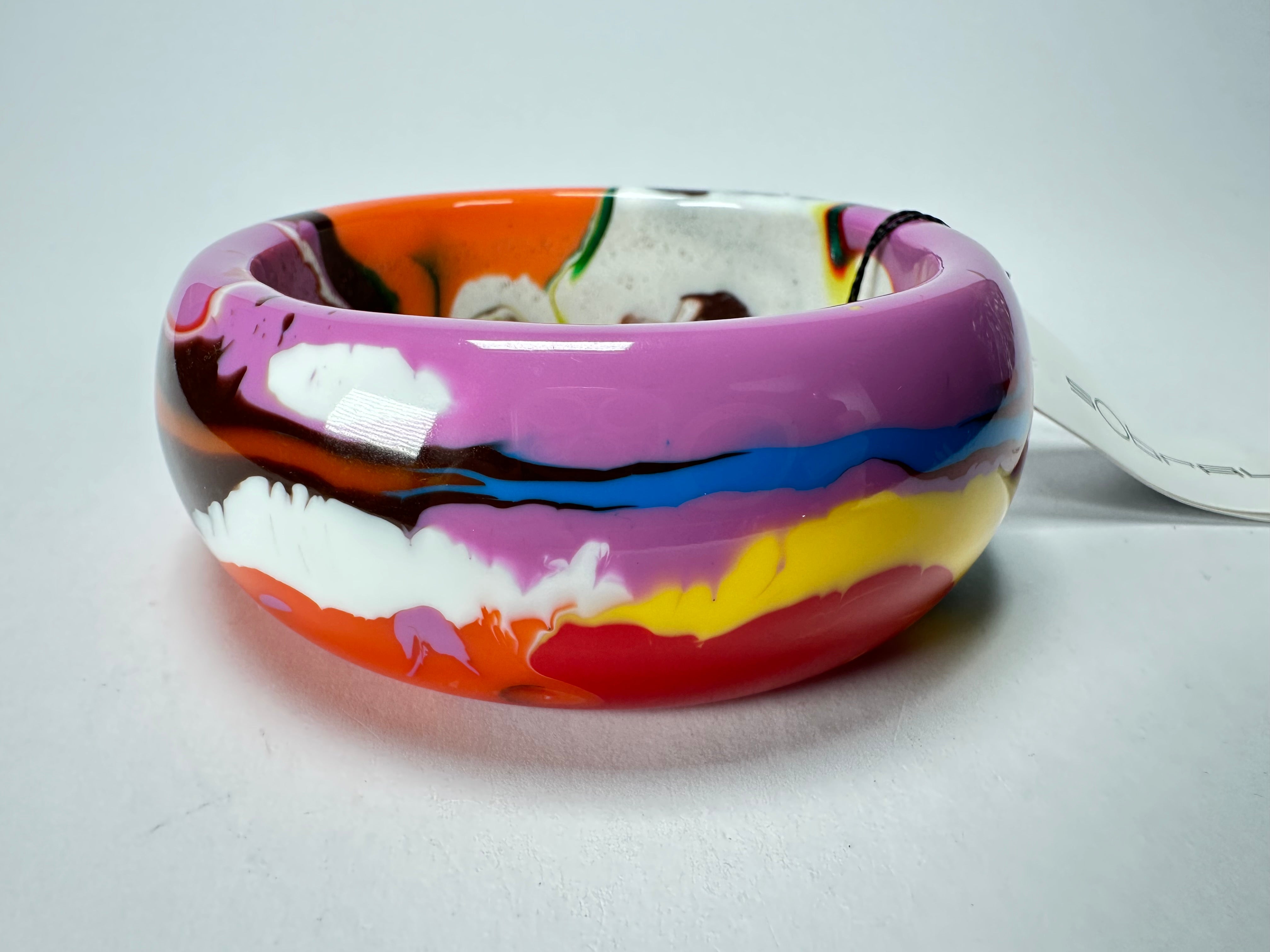 Sobral - Multi-Colour "PB34 Pollock" Resin Solid Bangle ( 002444 )