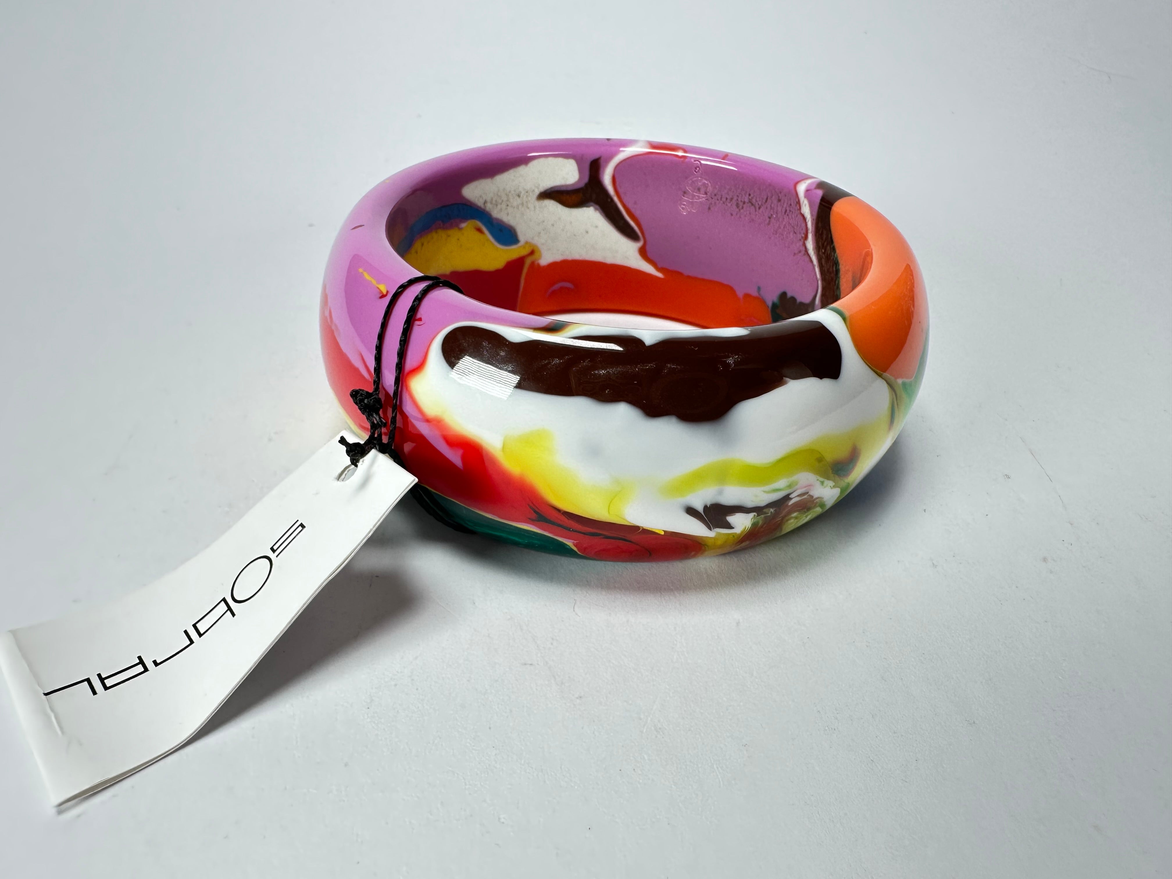 Sobral - Multi-Colour "PB34 Pollock" Resin Solid Bangle ( 002444 )