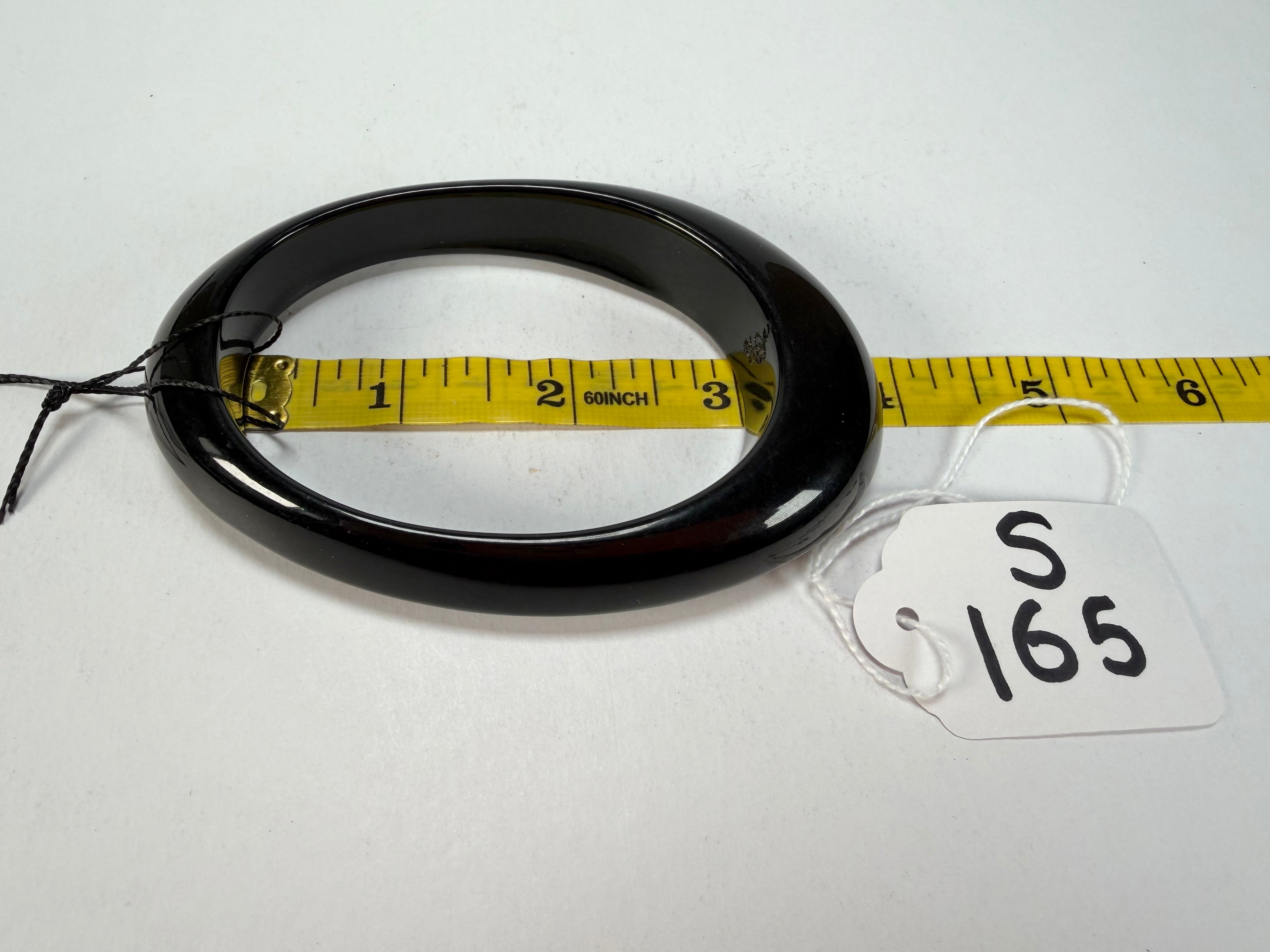 Sobral - Studio "Stacker " 3 Black Resin Solid Bangle Set ( 005161 )