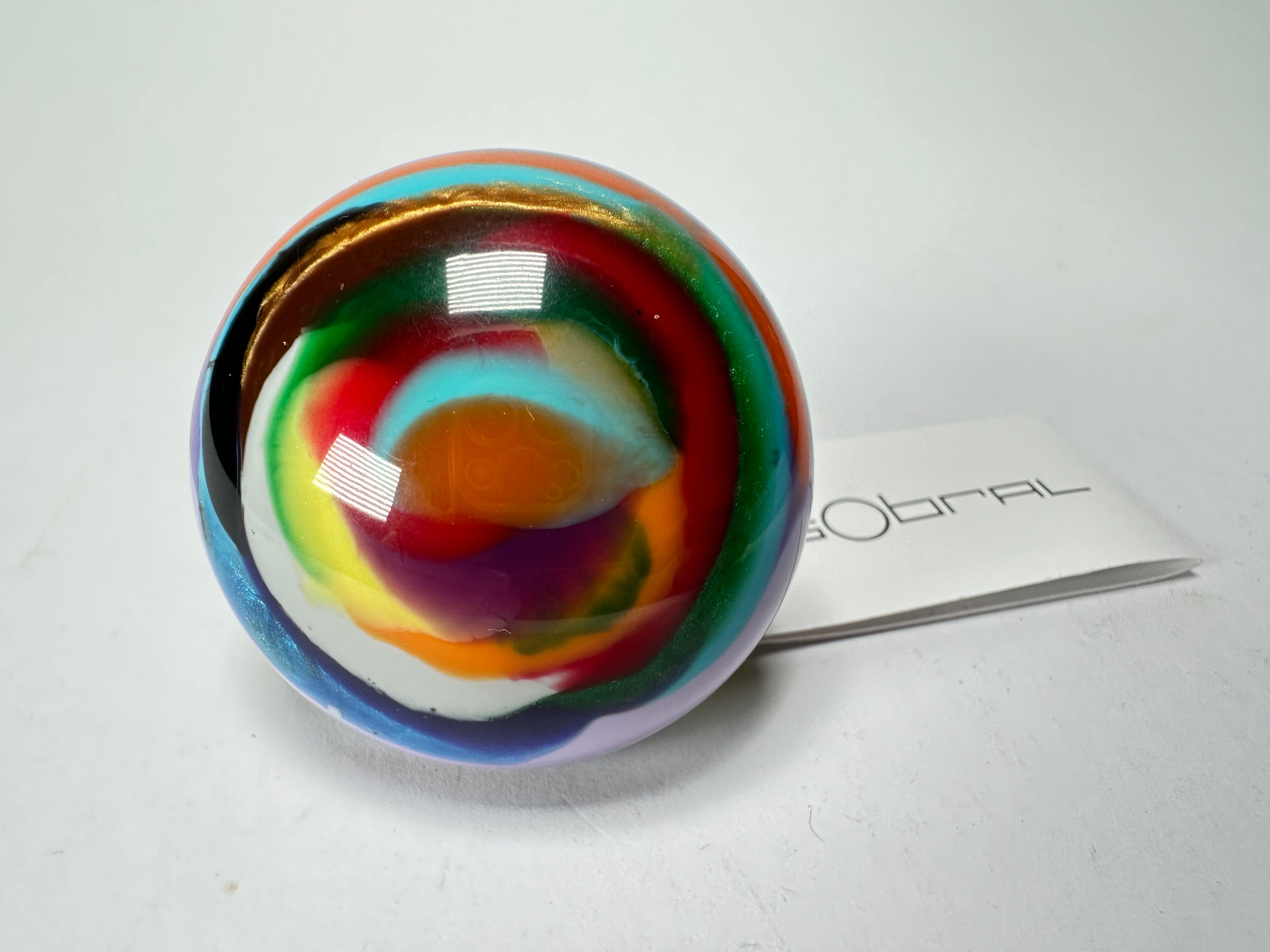 Sobral - Multi-Colour "Moscou K" Resin Ring ( 003605 ) - Size UK U / US 10