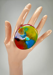 Sobral - Multi-Colour "Munique" K.Polido Resin Ring ( 005145 ) - Size UK N / US 6.5