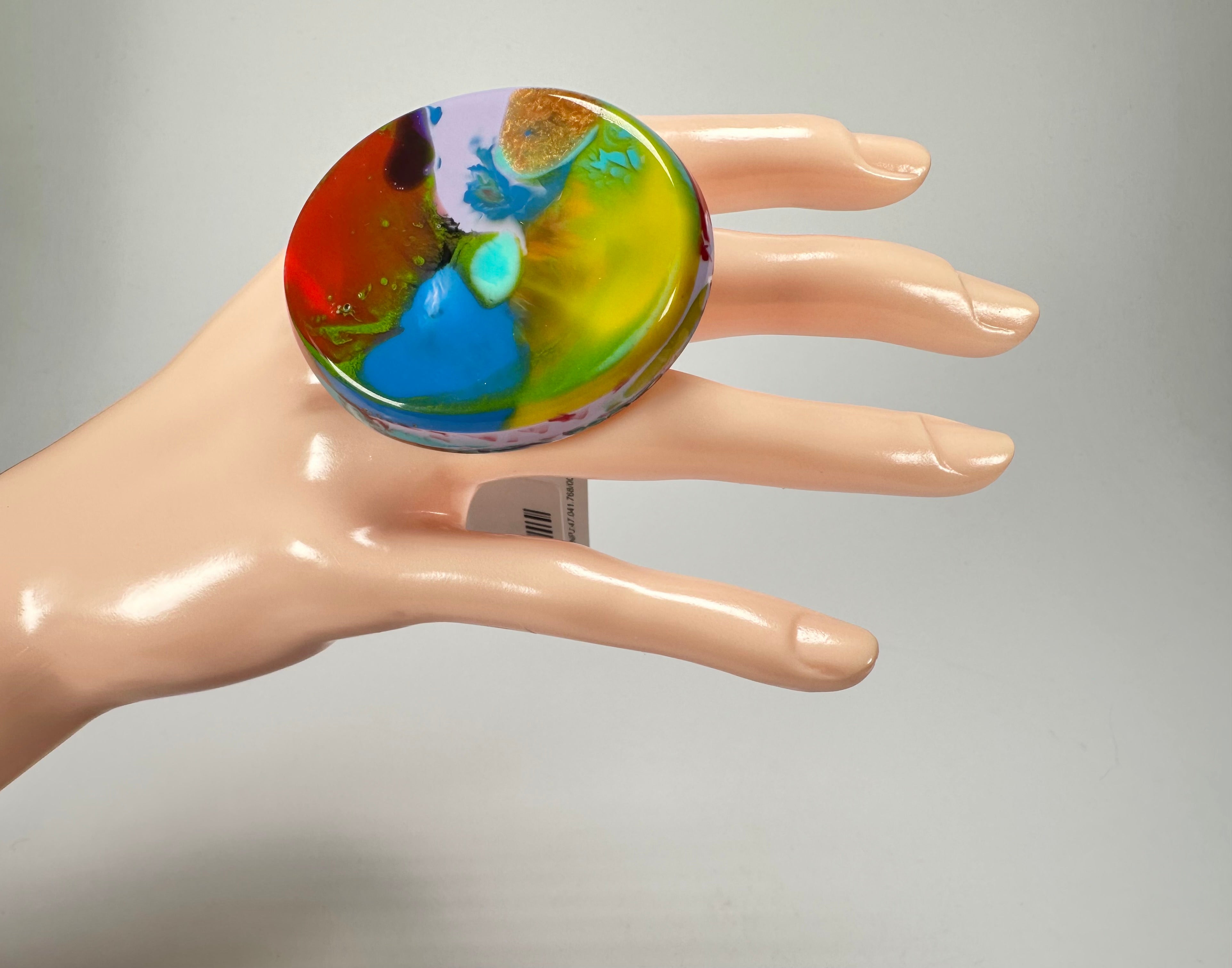Sobral - Multi-Colour "Munique" K.Polido Resin Ring ( 005145 ) - Size UK N / US 6.5
