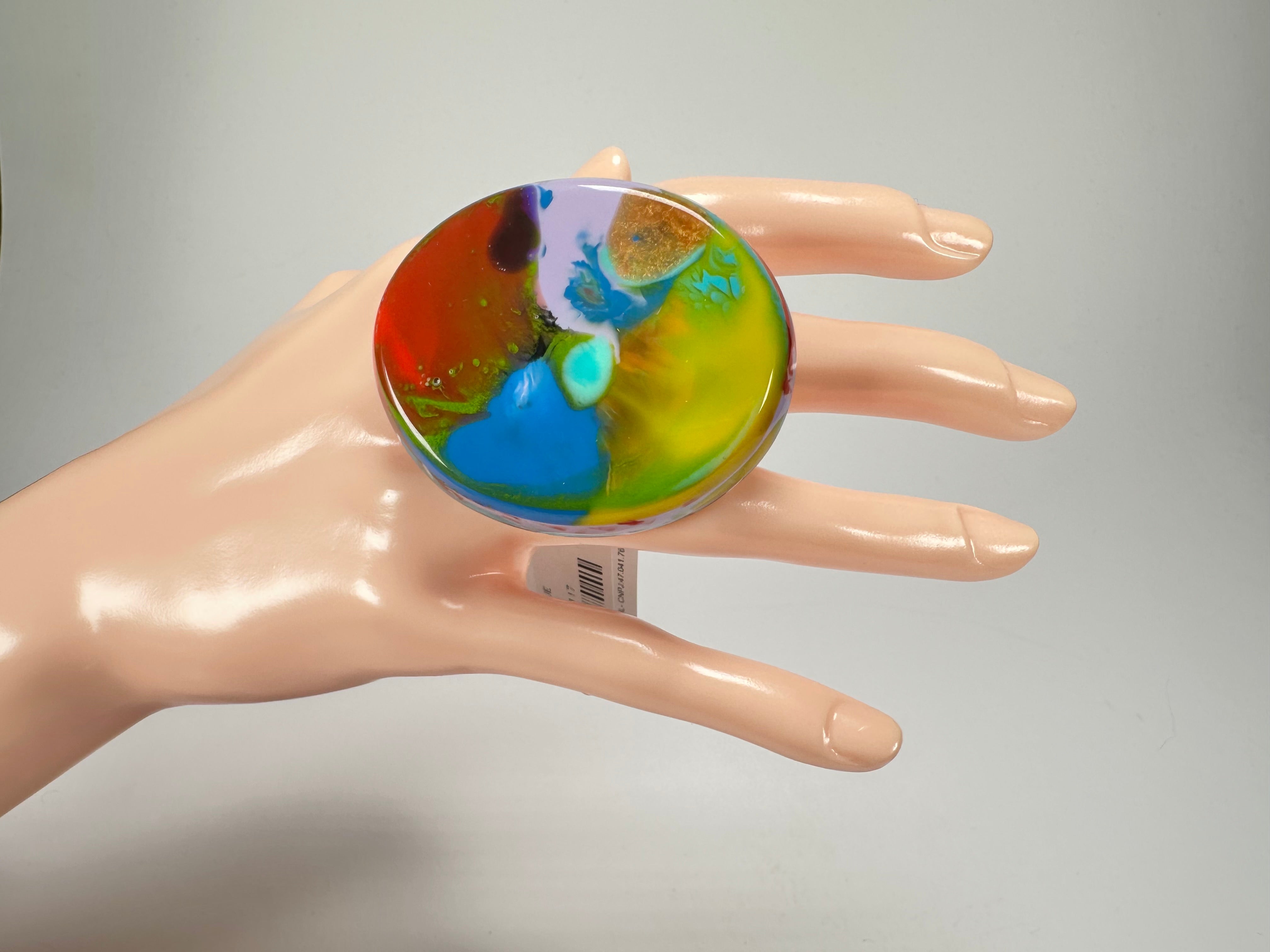 Sobral - Multi-Colour "Munique" K.Polido Resin Ring ( 005145 ) - Size UK N / US 6.5