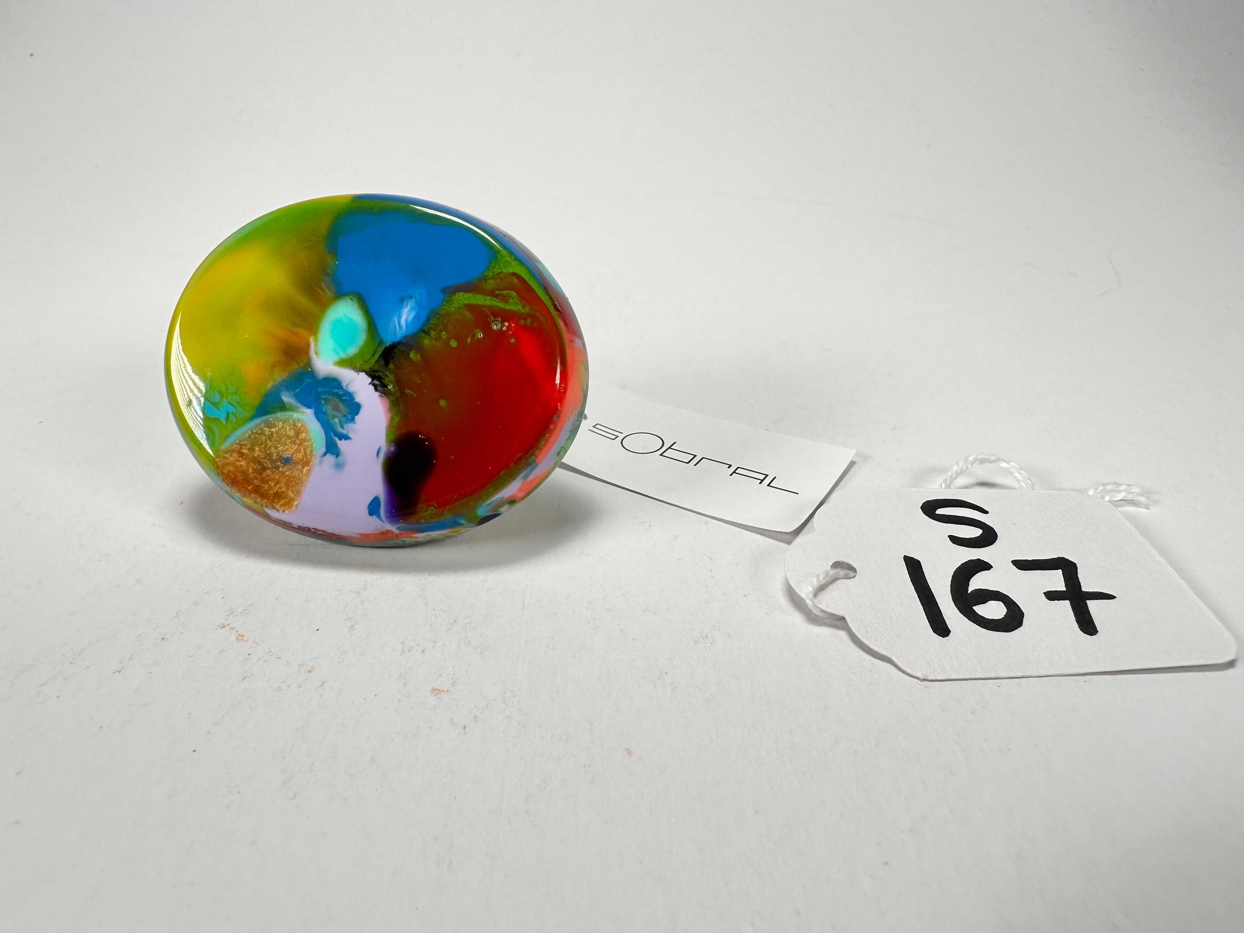 Sobral - Multi-Colour "Munique" K.Polido Resin Ring ( 005145 ) - Size UK N / US 6.5