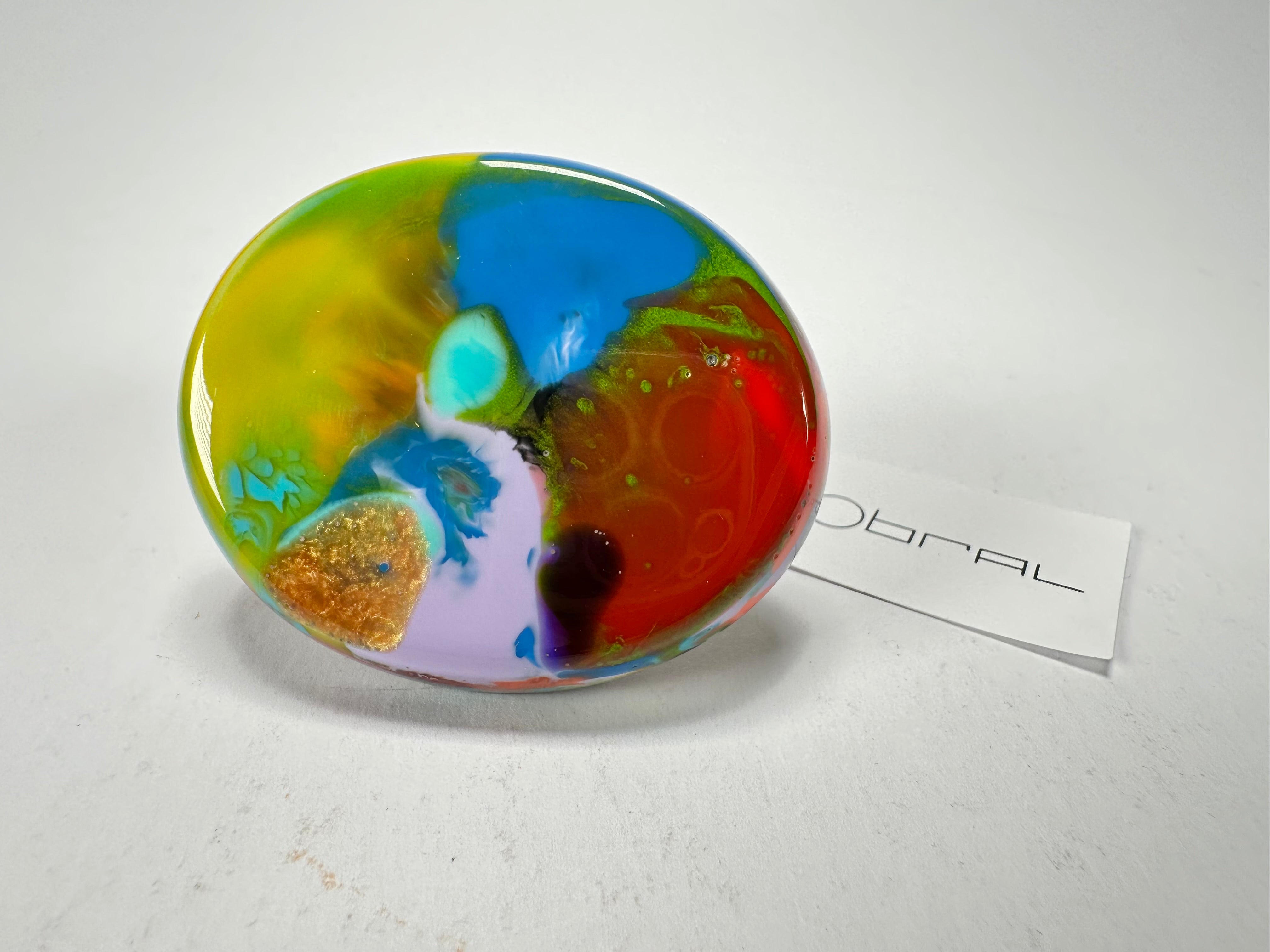 Sobral - Multi-Colour "Munique" K.Polido Resin Ring ( 005145 ) - Size UK N / US 6.5