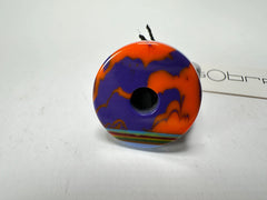 Sobral - Multi-Colour "Pi Pitágoras" Pollock Resin Ring ( 005256 ) - Size UK R / US 8