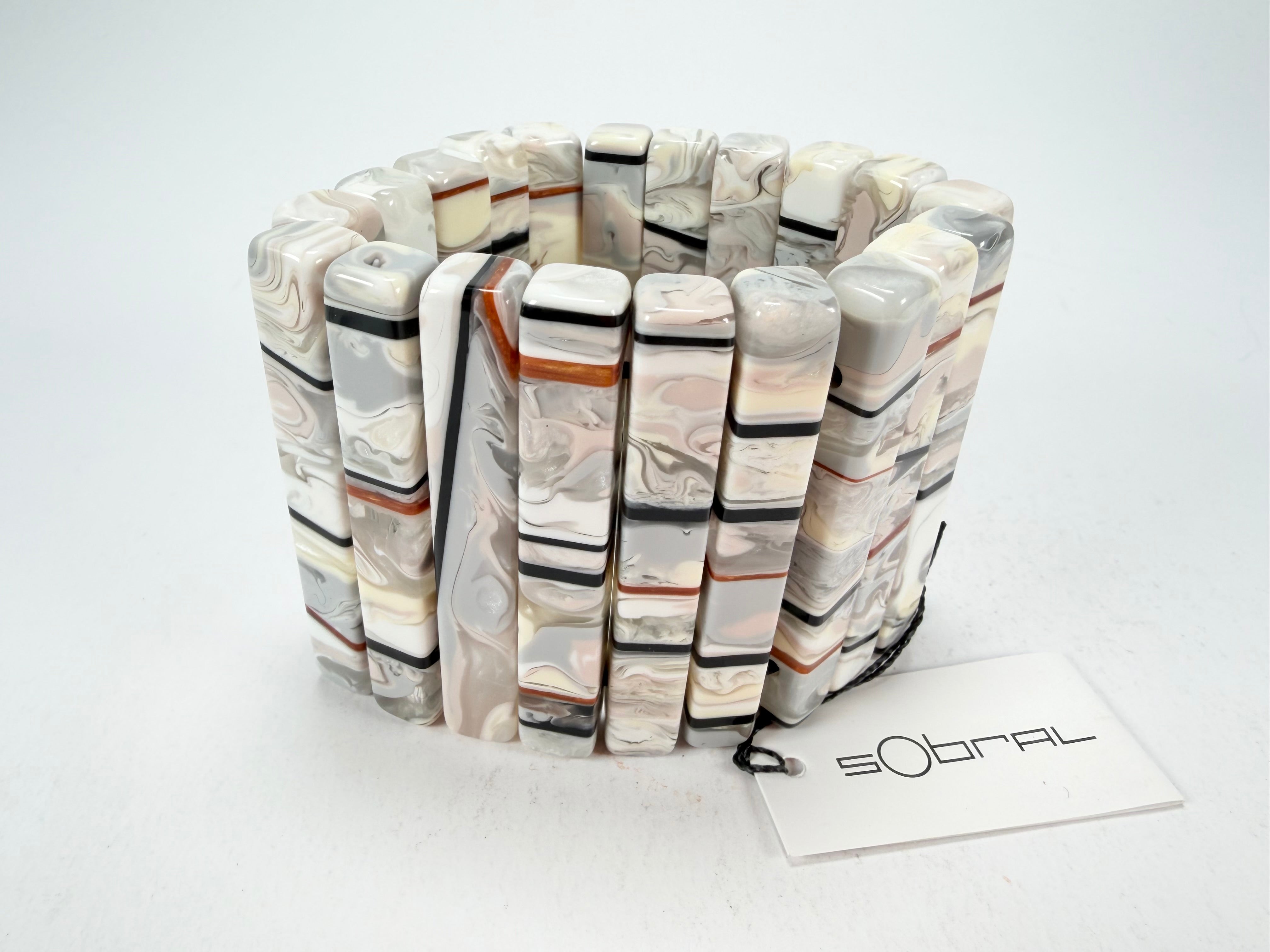 Sobral - Lágrima D'or "Yasmin" Elasticated Resin Bracelet ( 003137 )