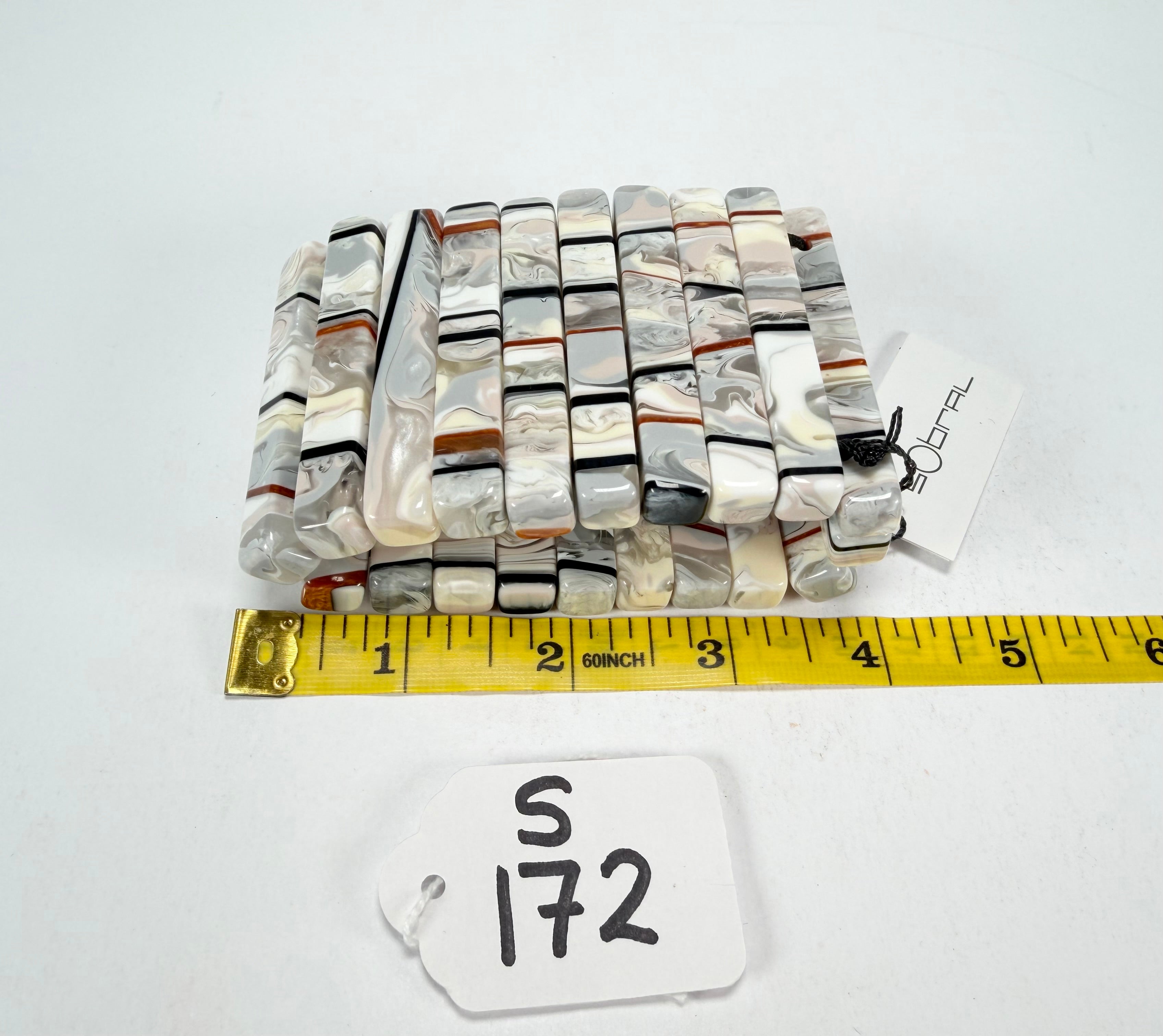 Sobral - Lágrima D'or "Yasmin" Elasticated Resin Bracelet ( 003137 )