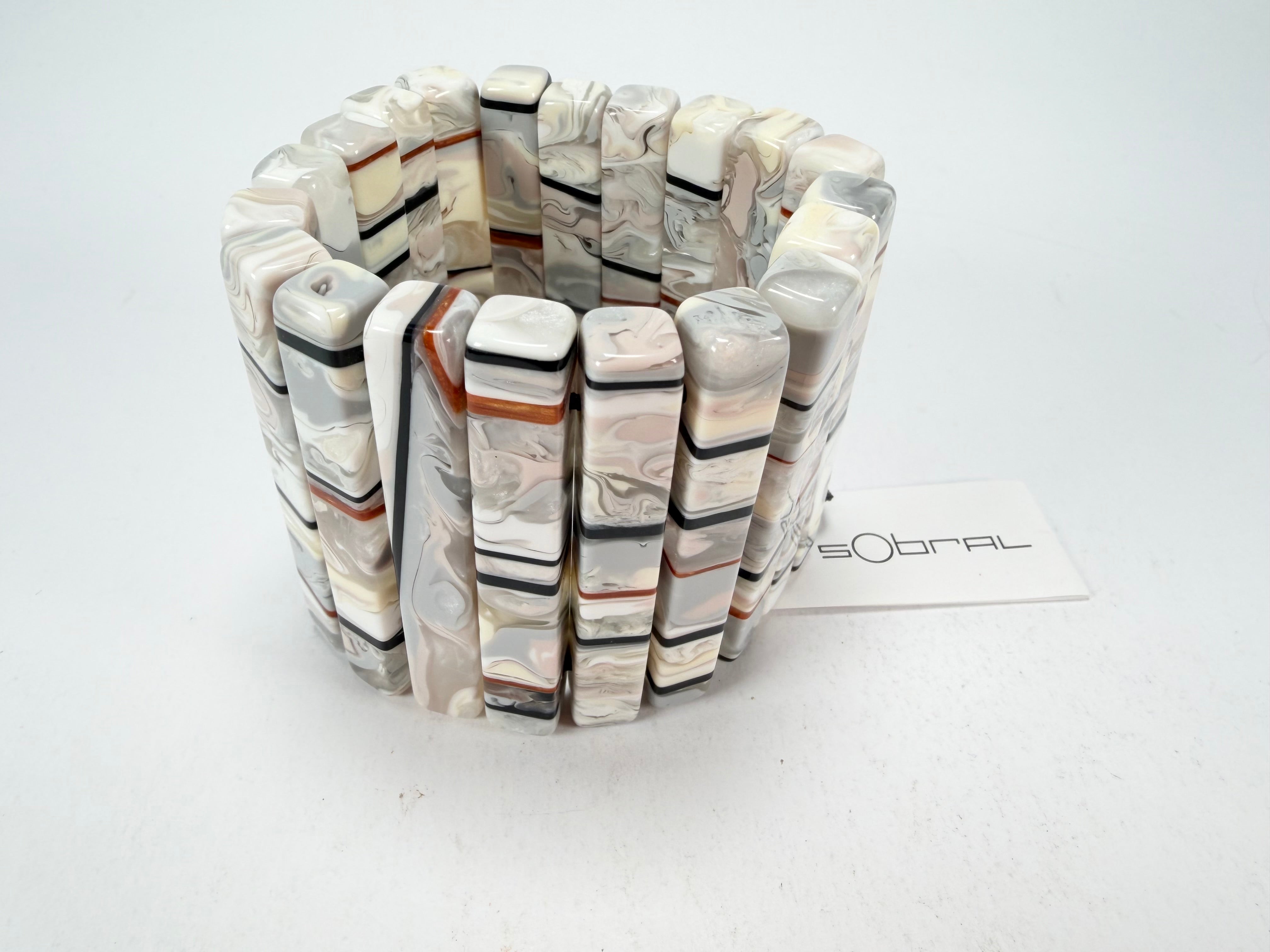 Sobral - Lágrima D'or "Yasmin" Elasticated Resin Bracelet ( 003137 )