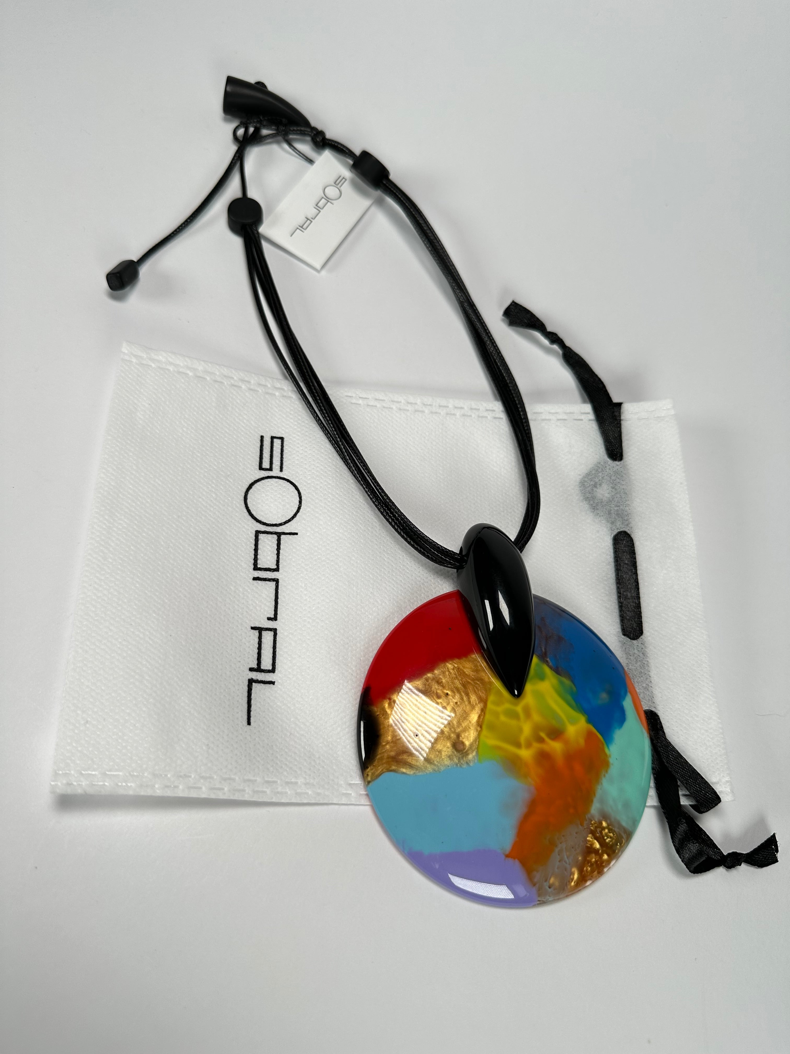 Sobral - Multi-Colour "Eolia Efeitos" K.Polido Resin Necklace ( 002858 )