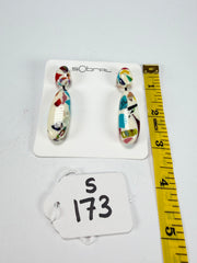 Sobral - Caillou Marfim "Caillou" Resin Earrings ( 005427 )