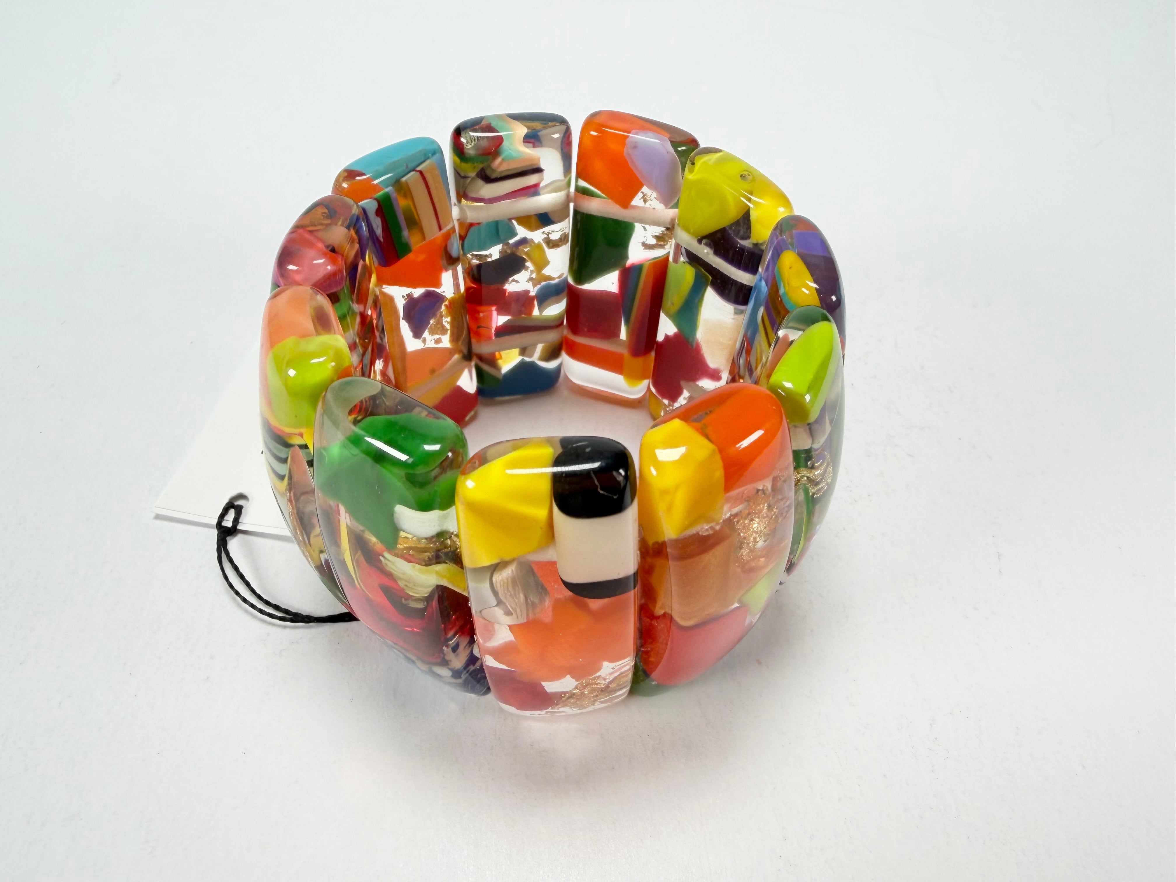 Sobral - Past Present "Sao Conrado" Elasticated Resin Bracelet ( 003283 )