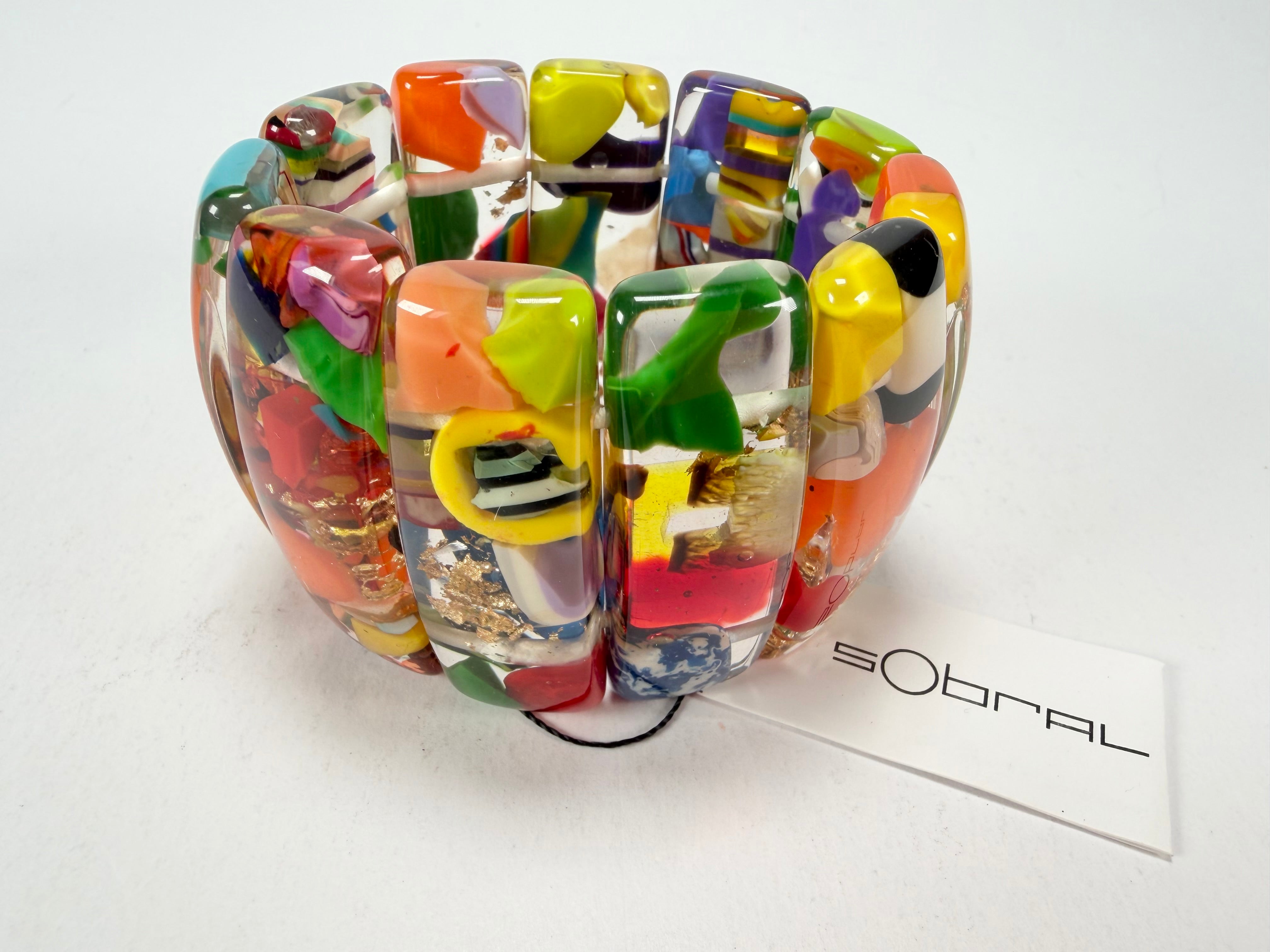 Sobral - Past Present "Sao Conrado" Elasticated Resin Bracelet ( 003283 )