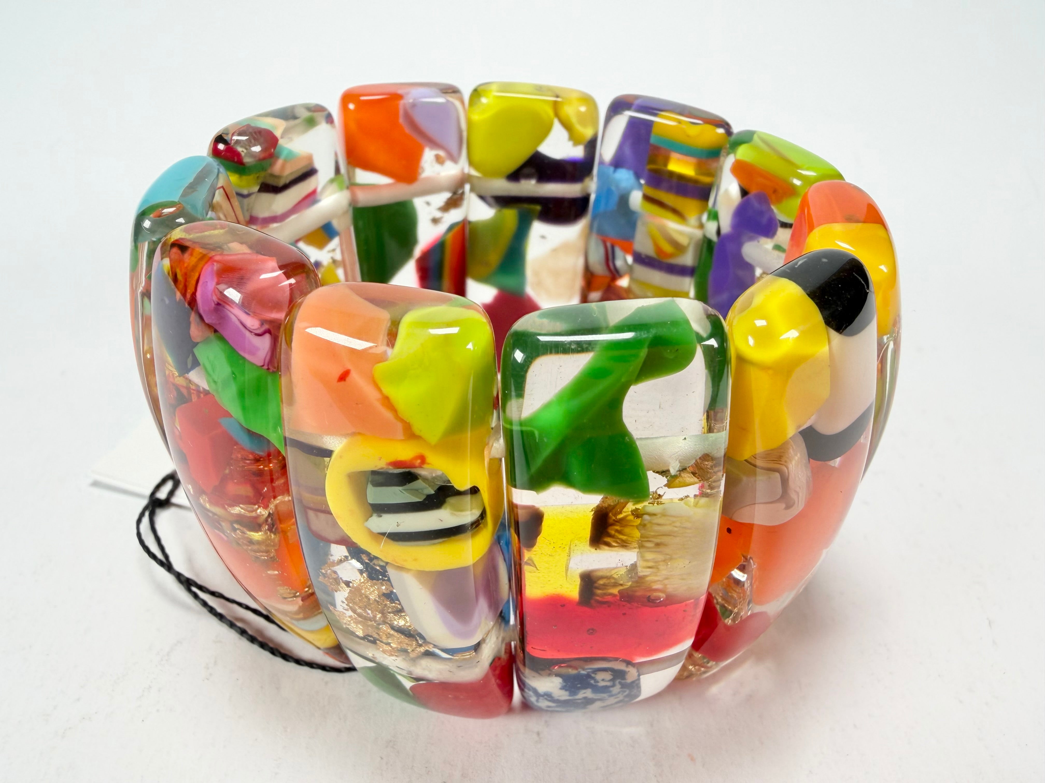 Sobral - Past Present "Sao Conrado" Elasticated Resin Bracelet ( 003283 )