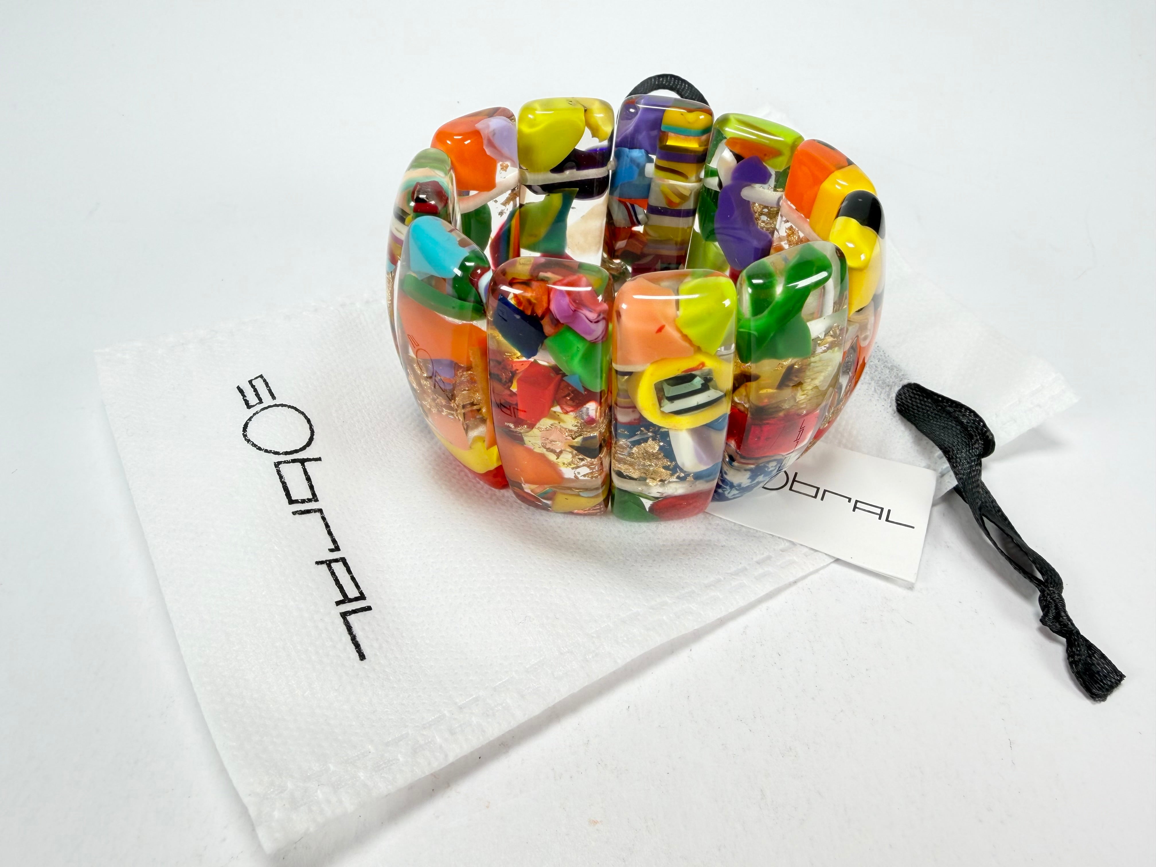 Sobral - Past Present "Sao Conrado" Elasticated Resin Bracelet ( 003283 )