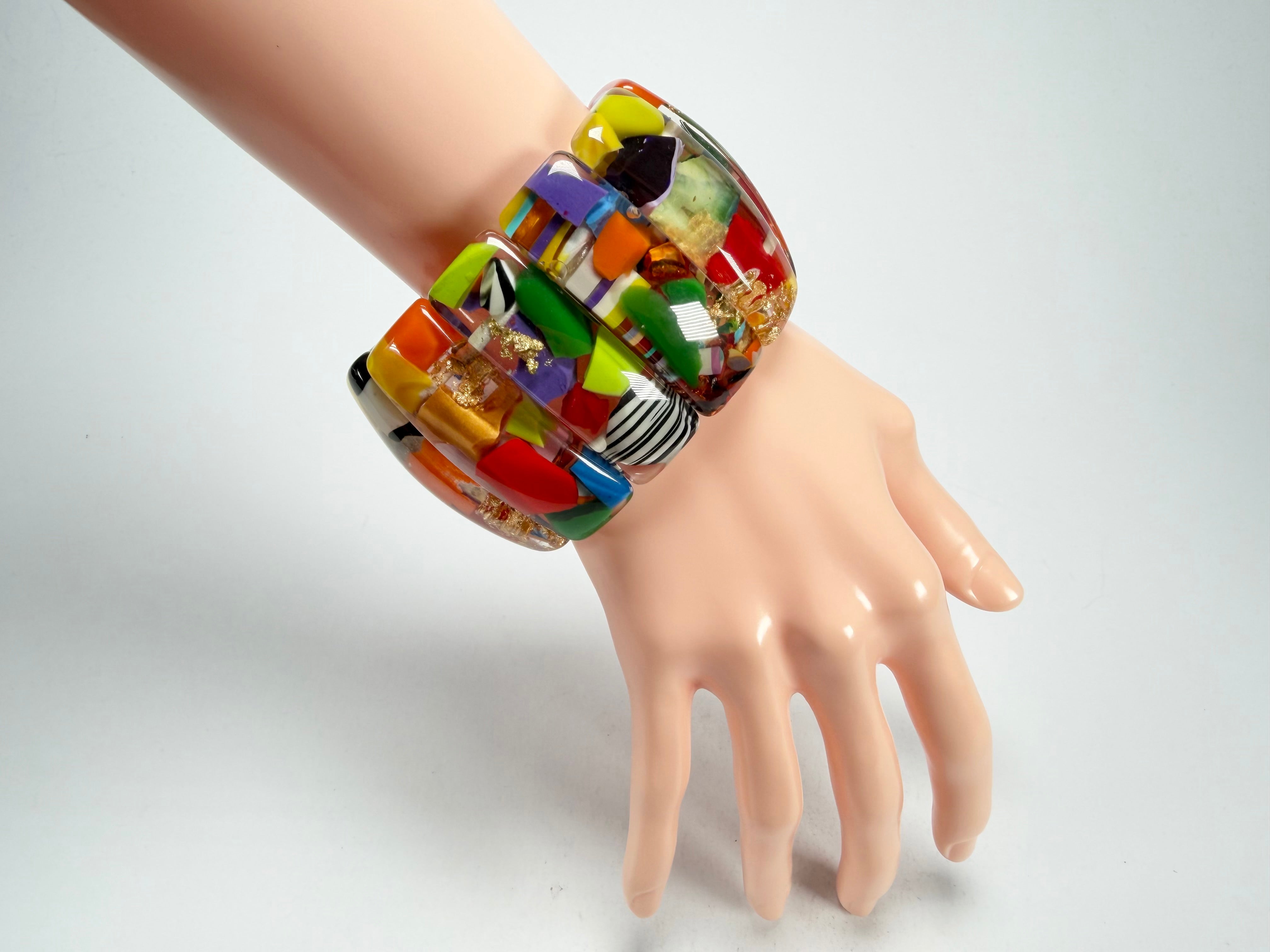 Sobral - Past Present "Sao Conrado" Elasticated Resin Bracelet ( 003283 )
