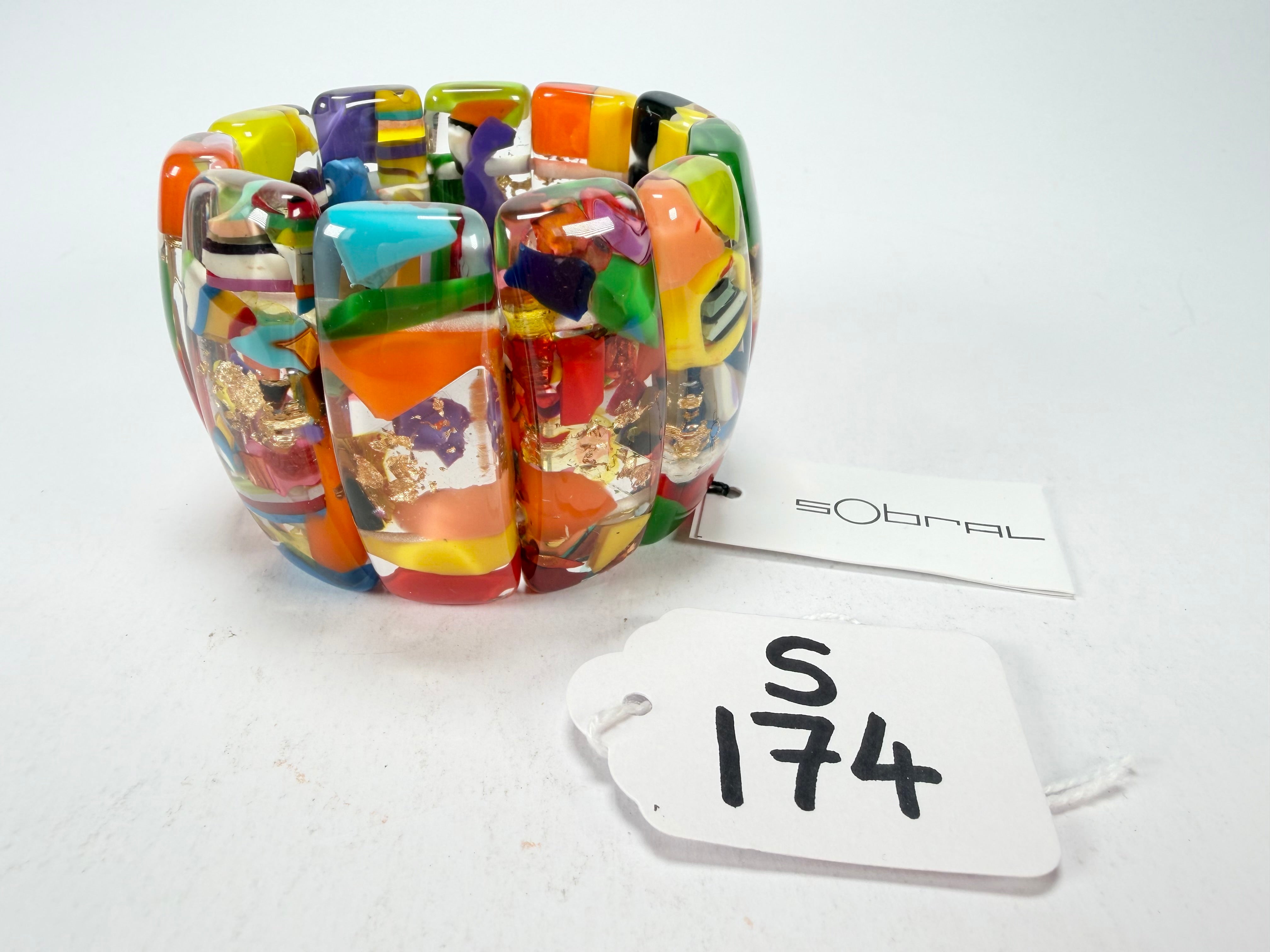 Sobral - Past Present "Sao Conrado" Elasticated Resin Bracelet ( 003283 )