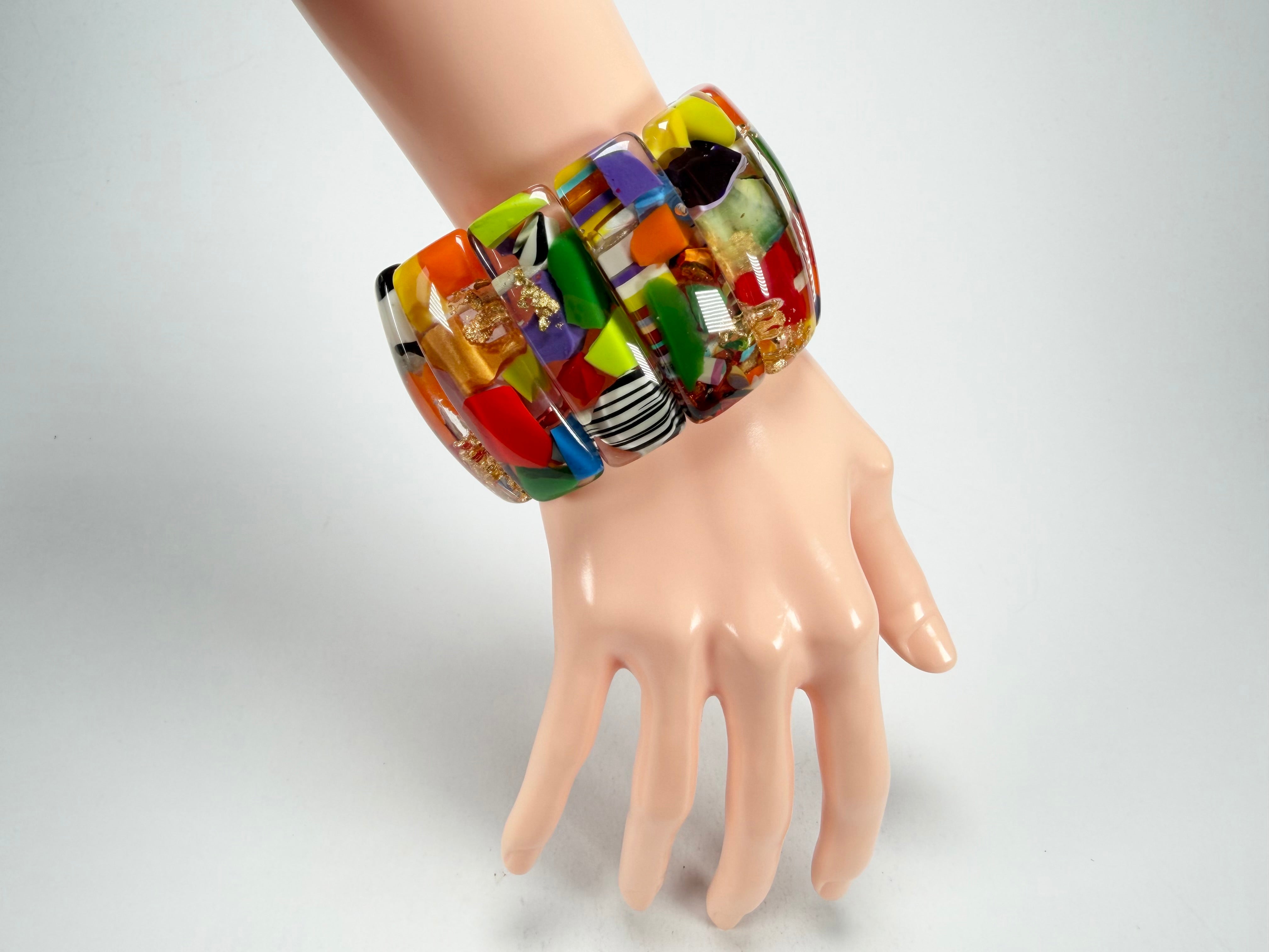 Sobral - Past Present "Sao Conrado" Elasticated Resin Bracelet ( 003283 )