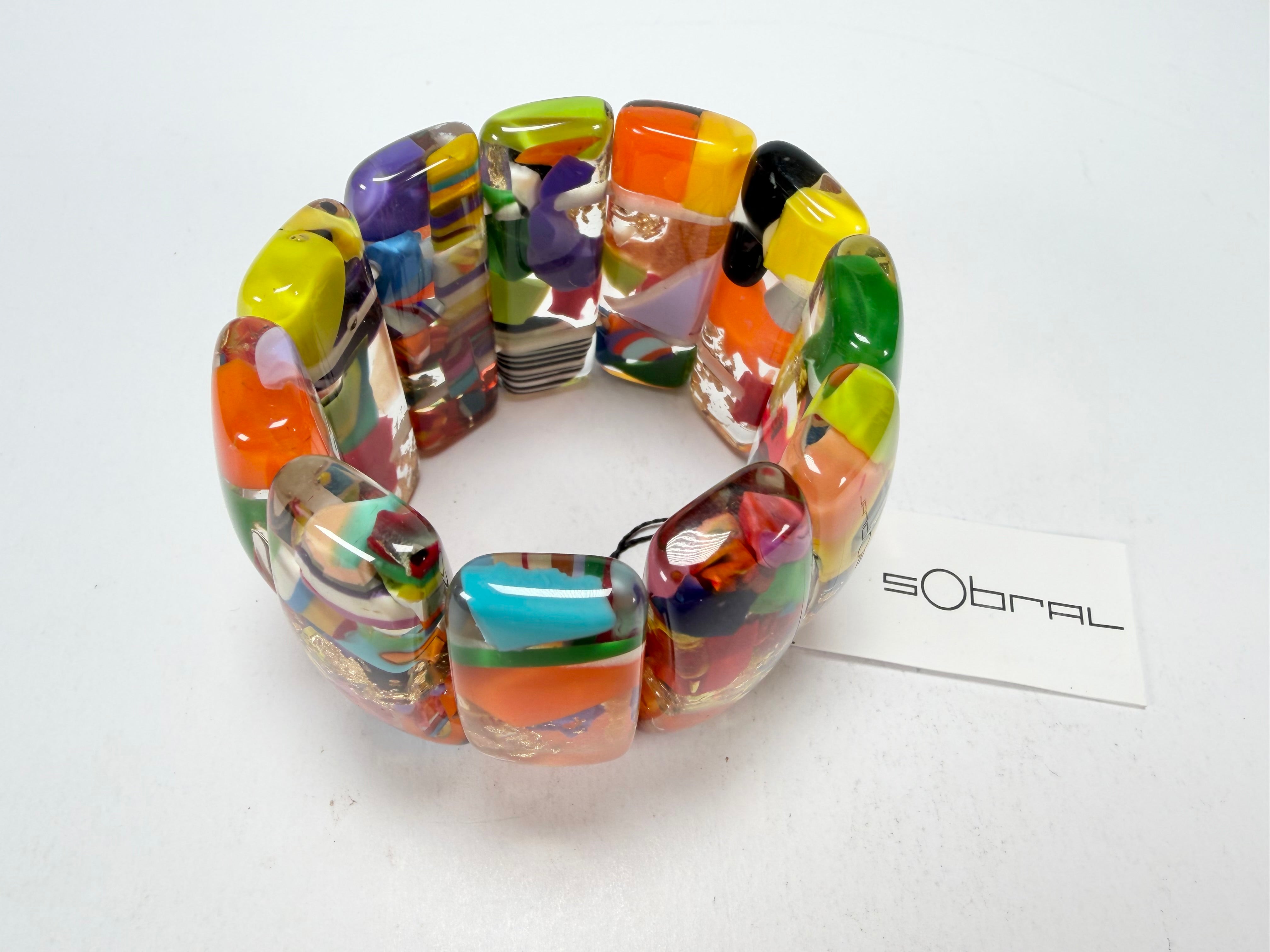 Sobral - Past Present "Sao Conrado" Elasticated Resin Bracelet ( 003283 )