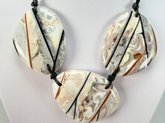 Sobral - Lagrima D'or "Ebony Efeitos" Resin Necklace ( 004334 )