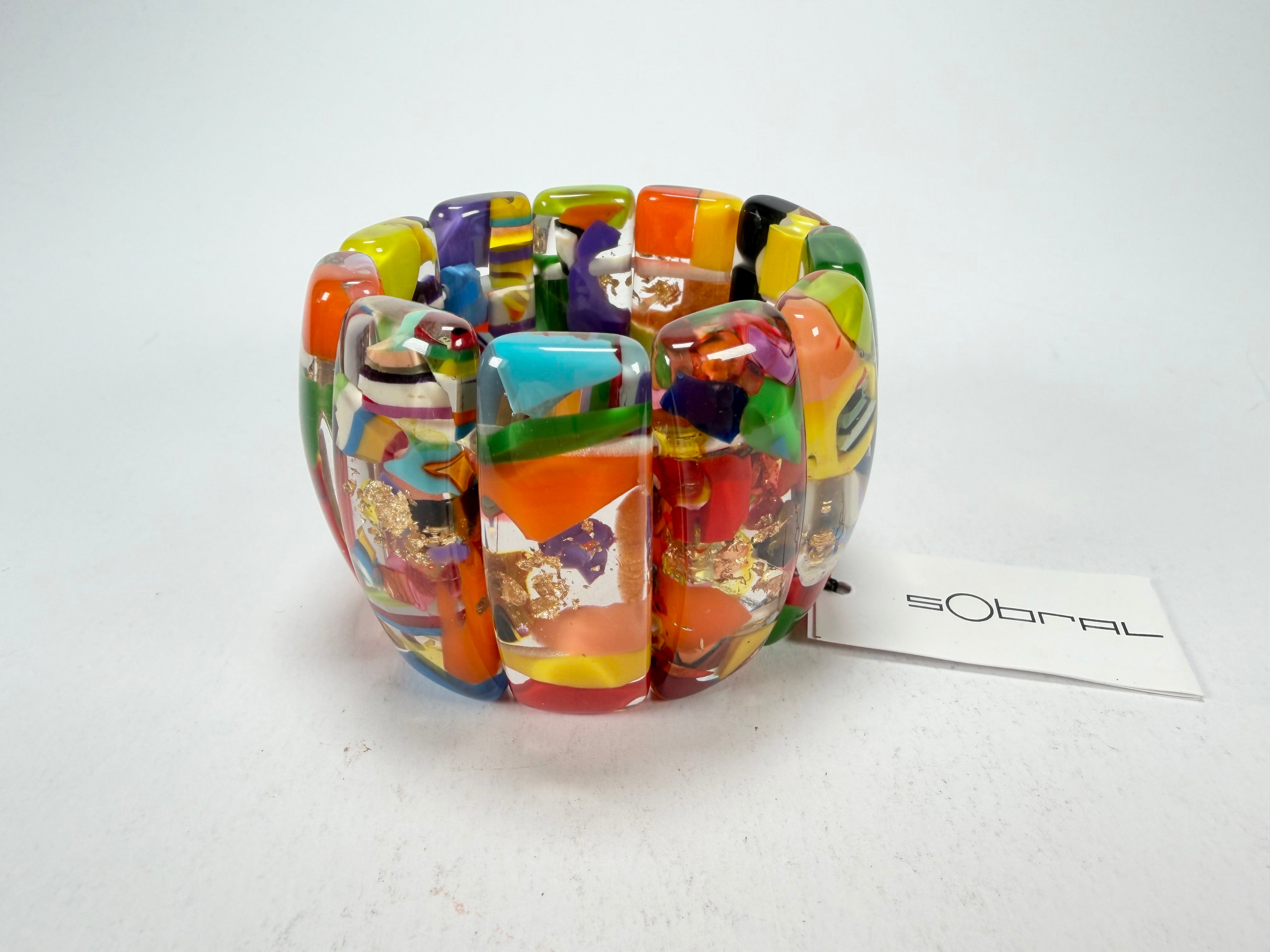 Sobral - Past Present "Sao Conrado" Elasticated Resin Bracelet ( 003283 )