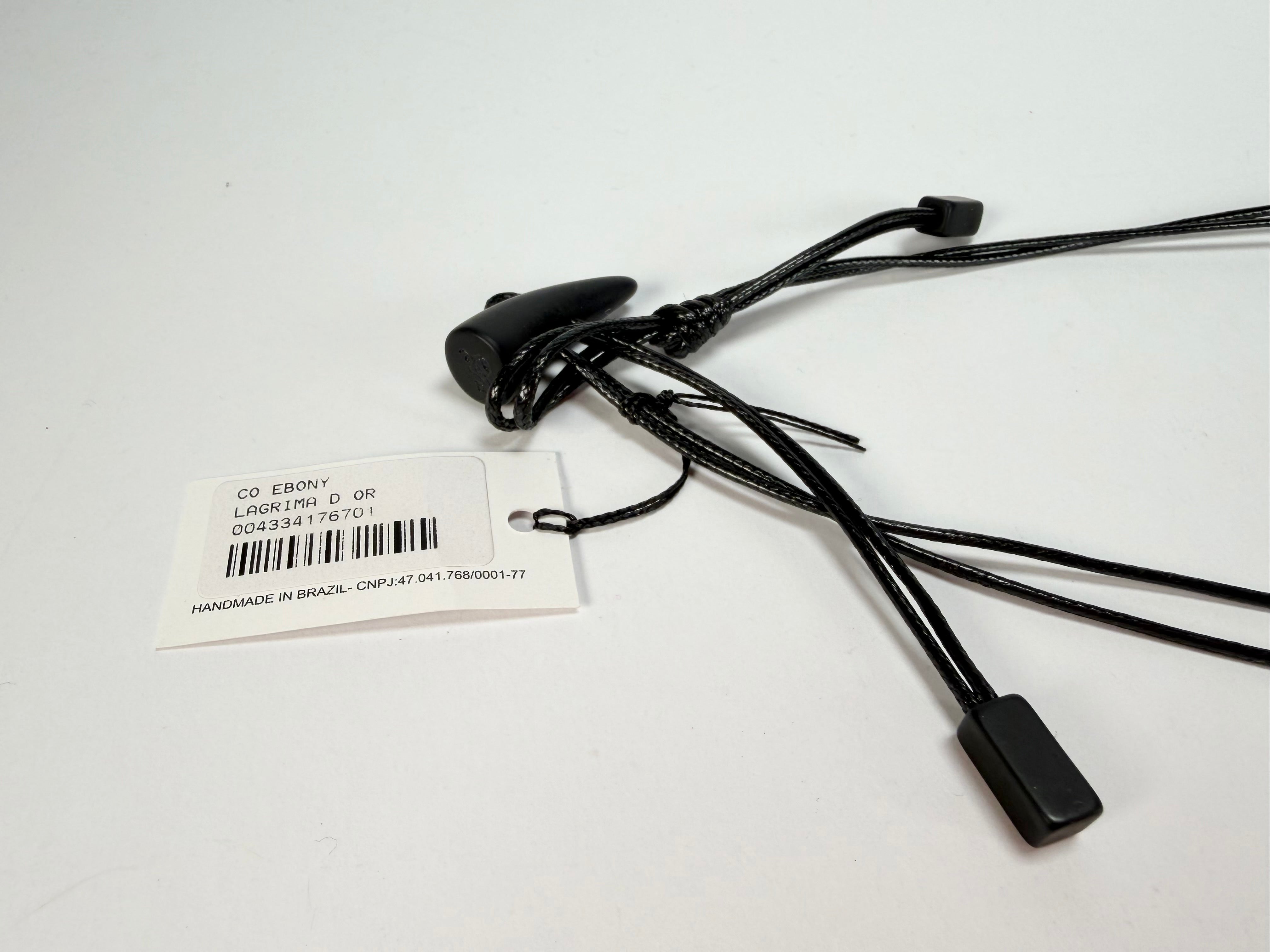 Sobral - Lagrima D'or "Ebony Efeitos" Resin Necklace ( 004334 )