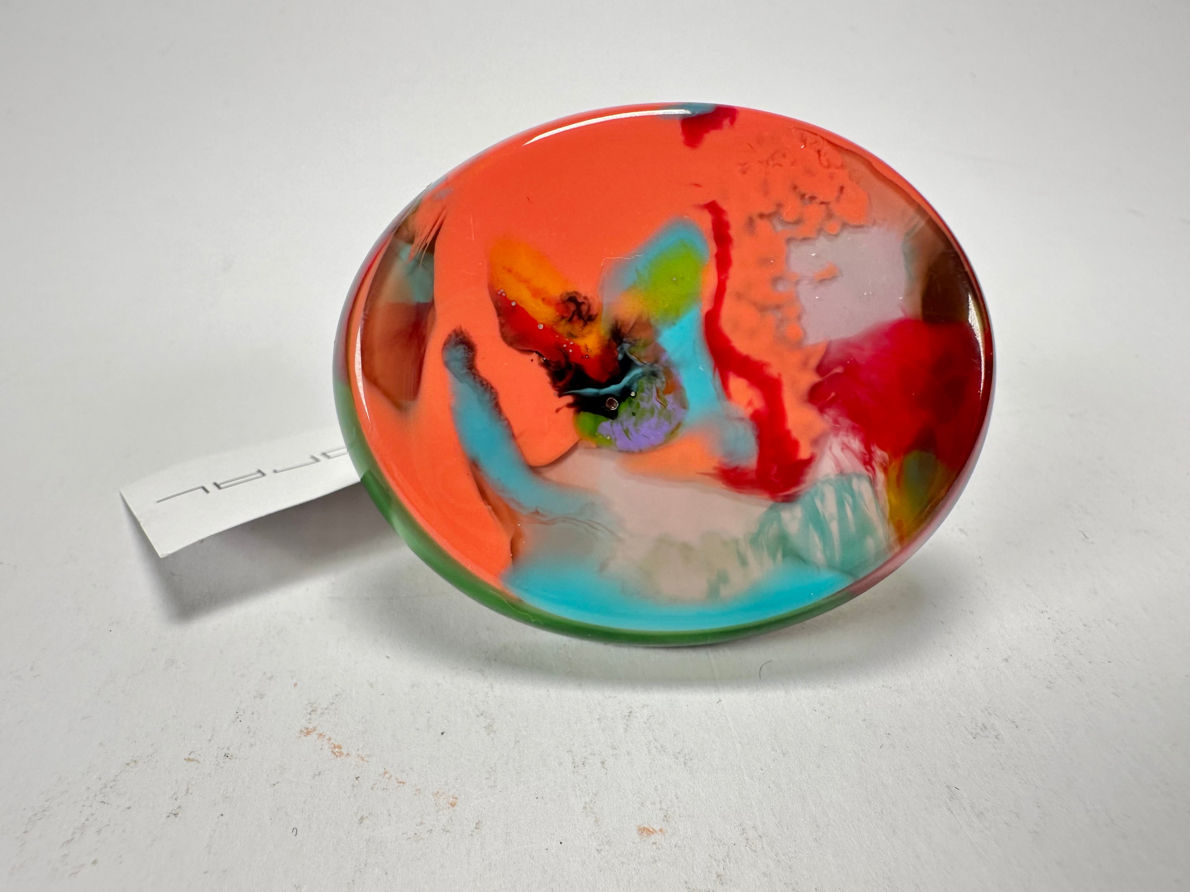 Sobral - Multi-Colour "Munique" K.Polido Resin Ring ( 005145 ) - Size UK P / US 8