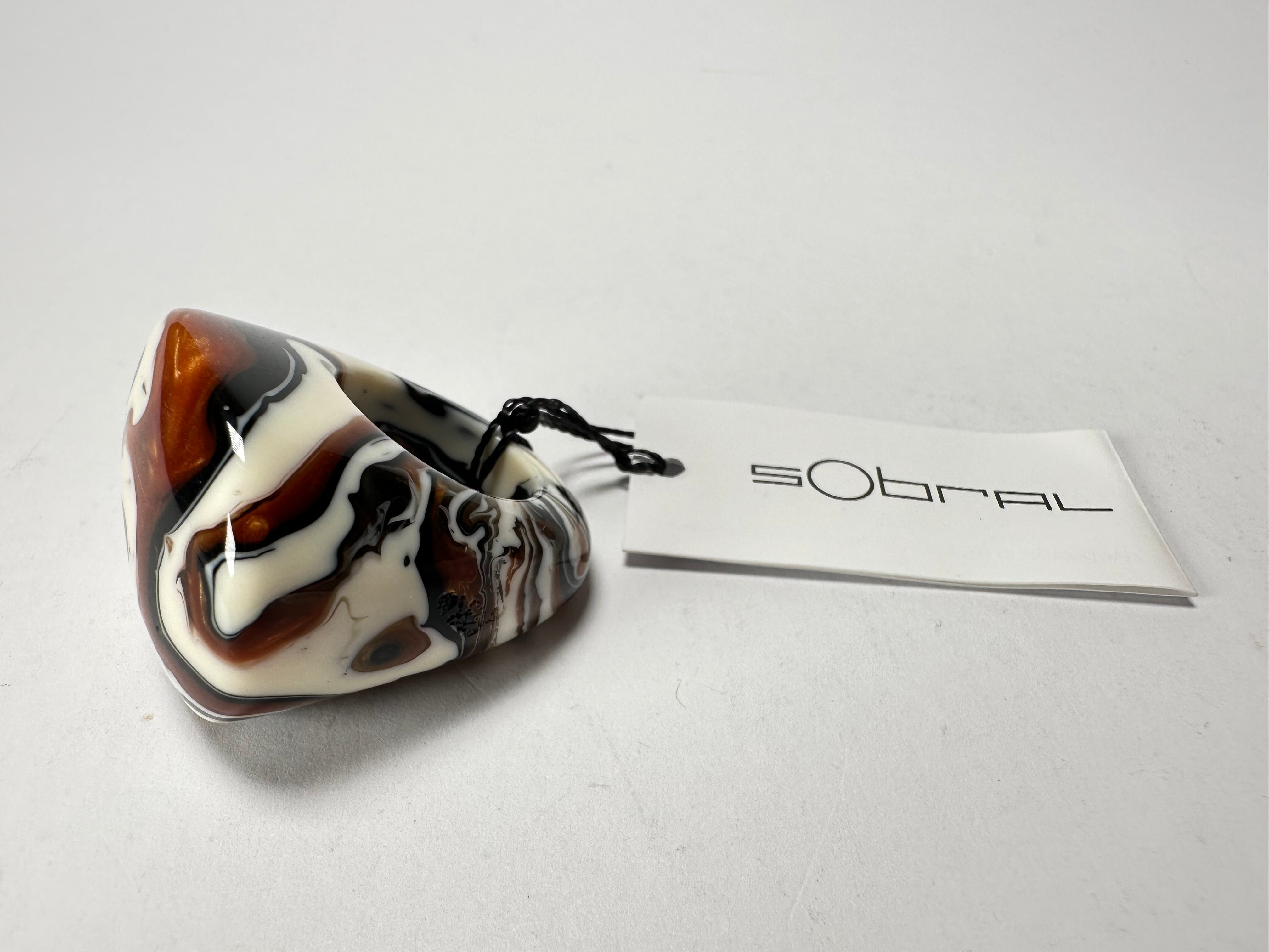 Sobral - Carmelo "Mares" Resin Ring ( 005417 ) - Size UK M / US 6