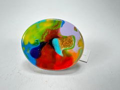 Sobral - Multi-Colour "Munique" K.Polido Resin Ring ( 005145 ) - Size UK S / US 9