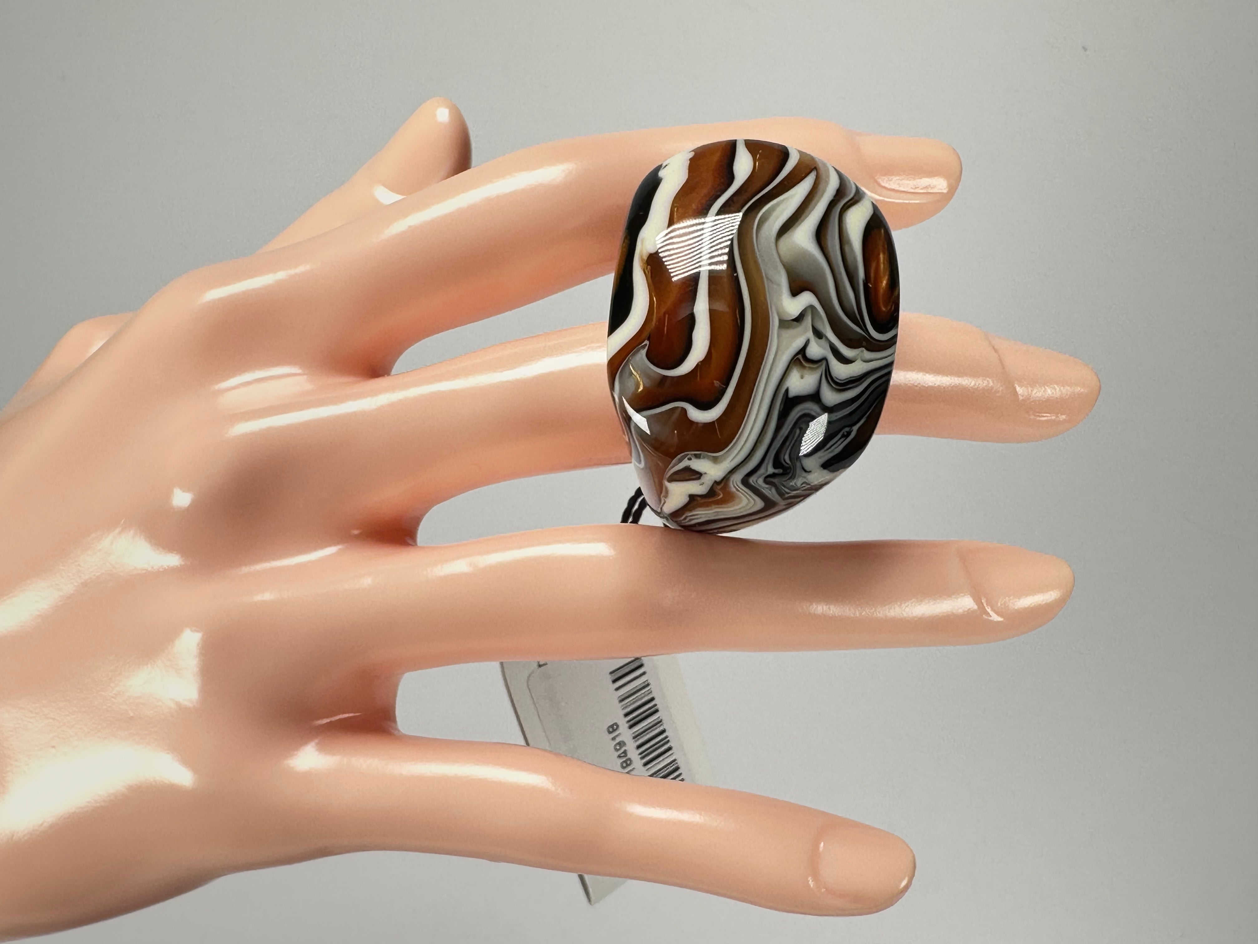 Sobral - Carmelo "Mares" Resin Ring ( 005417 ) - Size UK Q / US 8