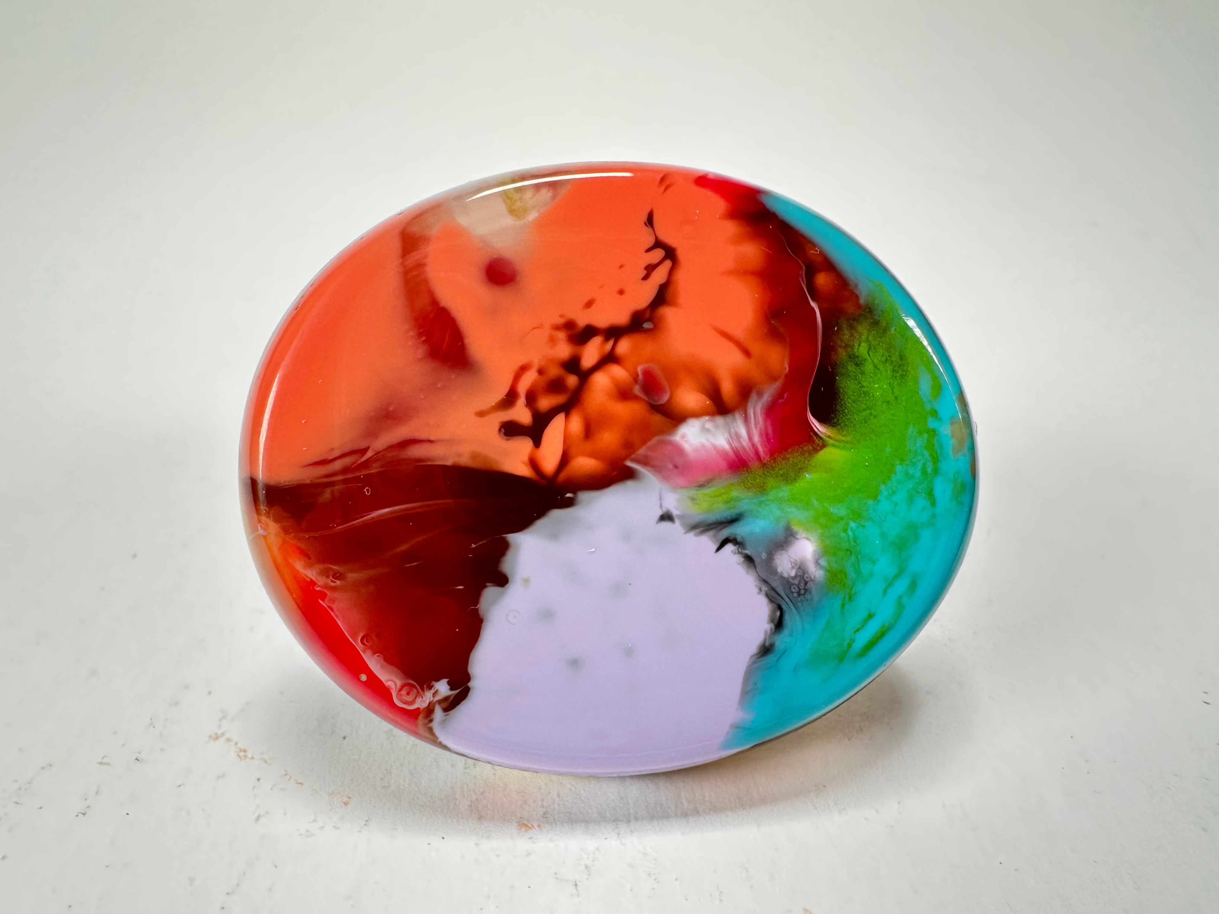Sobral - Multi-Colour "Munique" K.Polido Resin Ring ( 005145 ) - Size UK S / US 9