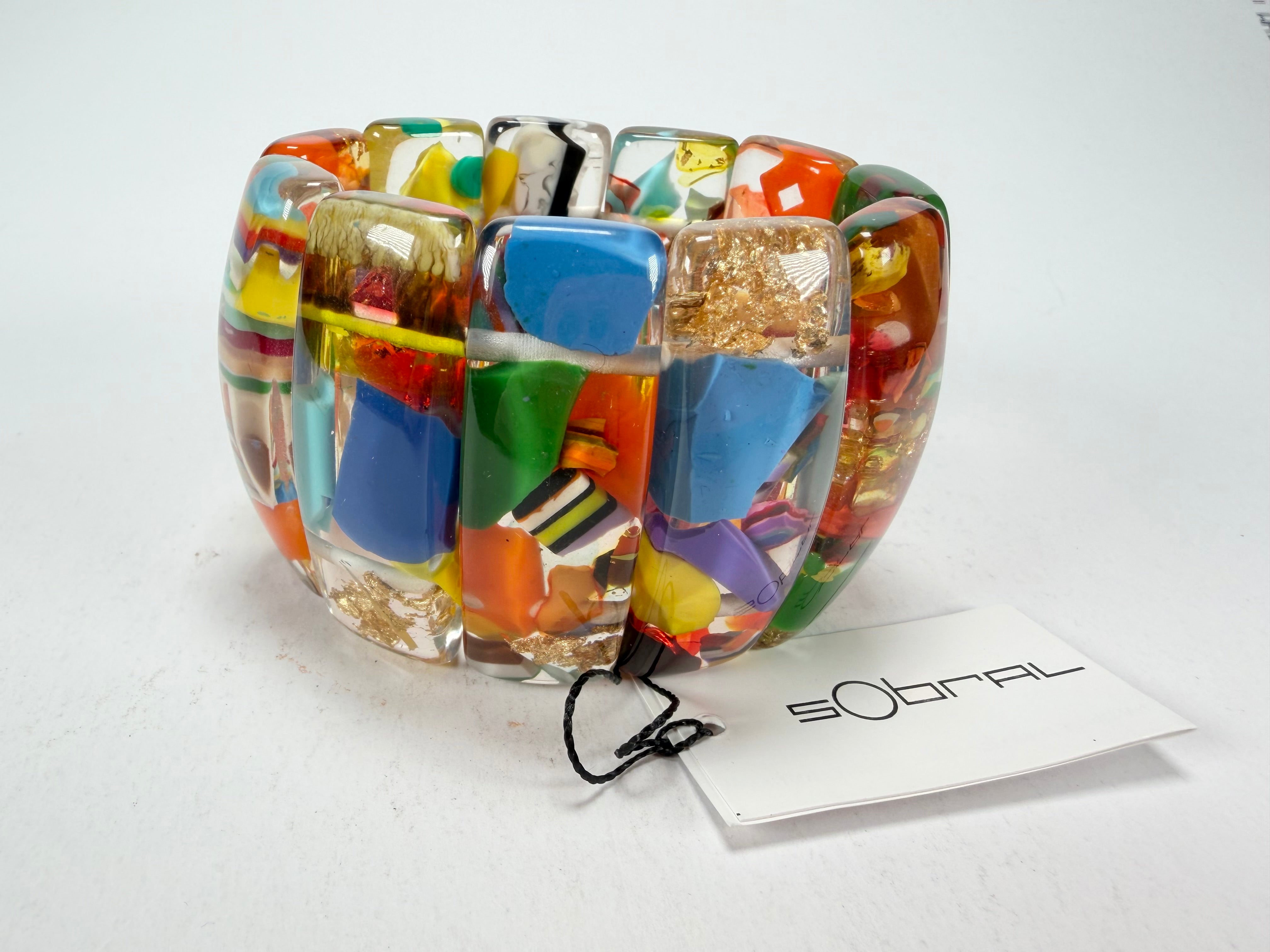 Sobral - Past Present "Sao Conrado" Elasticated Resin Bracelet ( 003283 )