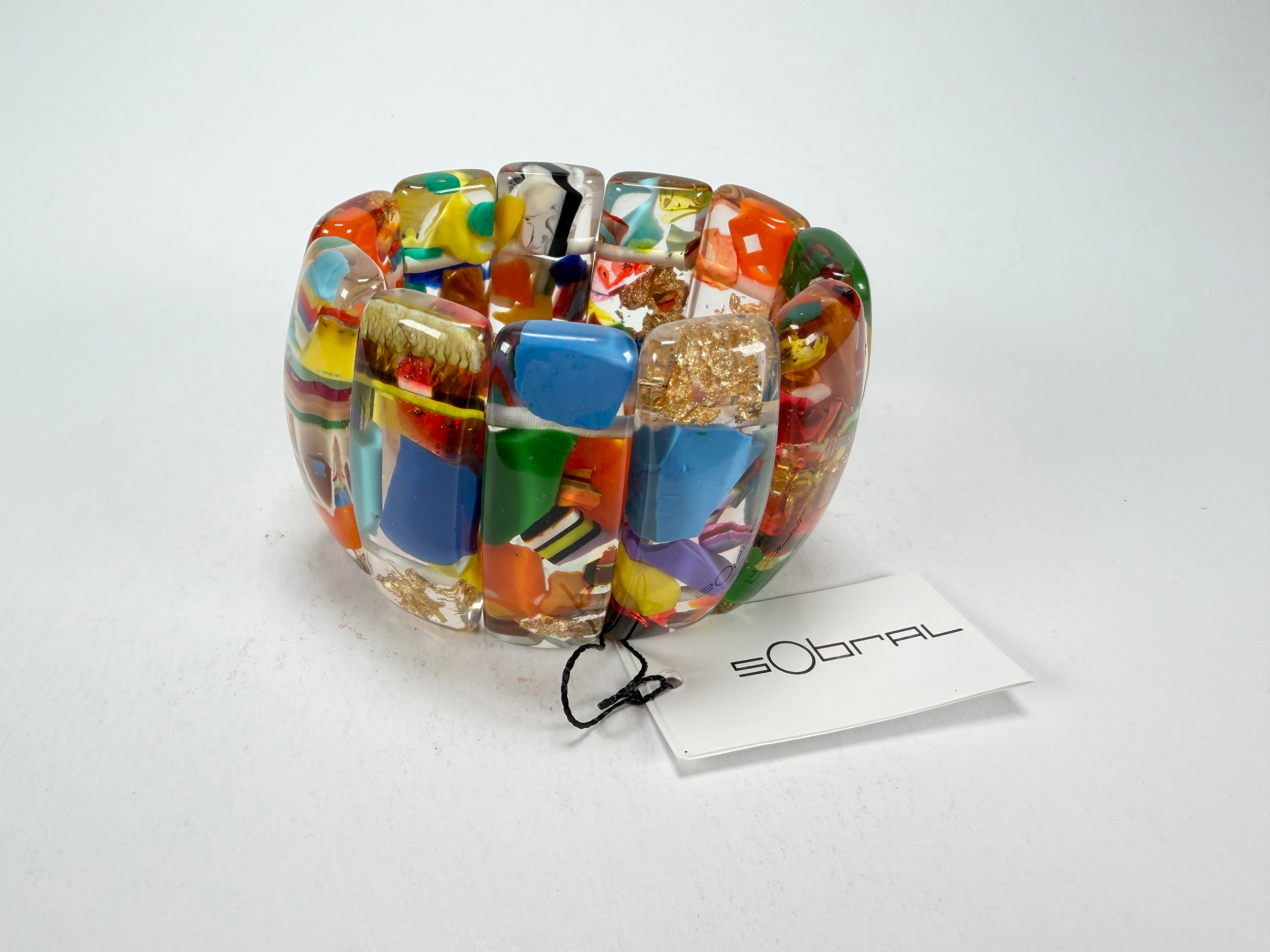 Sobral - Past Present "Sao Conrado" Elasticated Resin Bracelet ( 003283 )