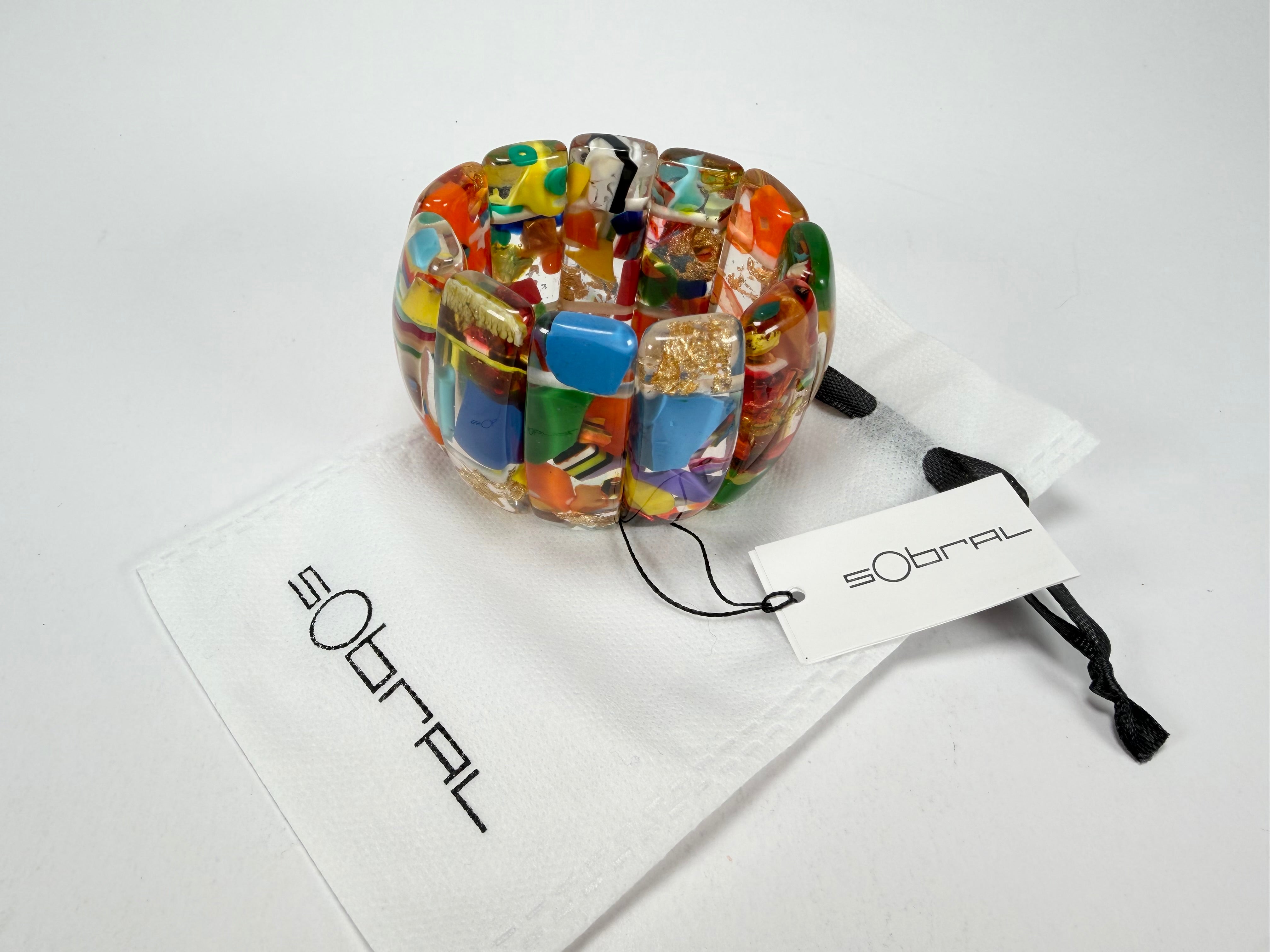 Sobral - Past Present "Sao Conrado" Elasticated Resin Bracelet ( 003283 )