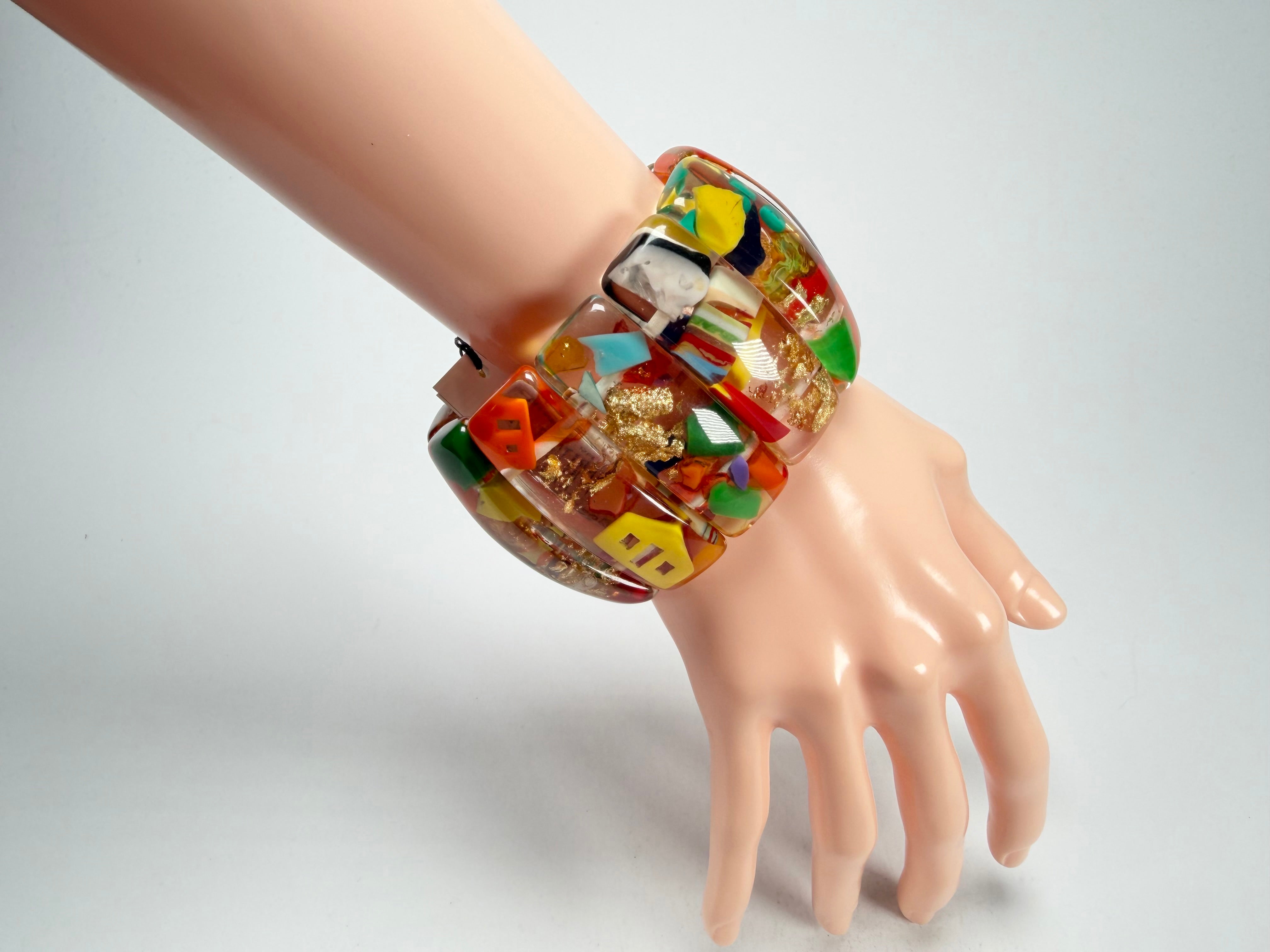 Sobral - Past Present "Sao Conrado" Elasticated Resin Bracelet ( 003283 )