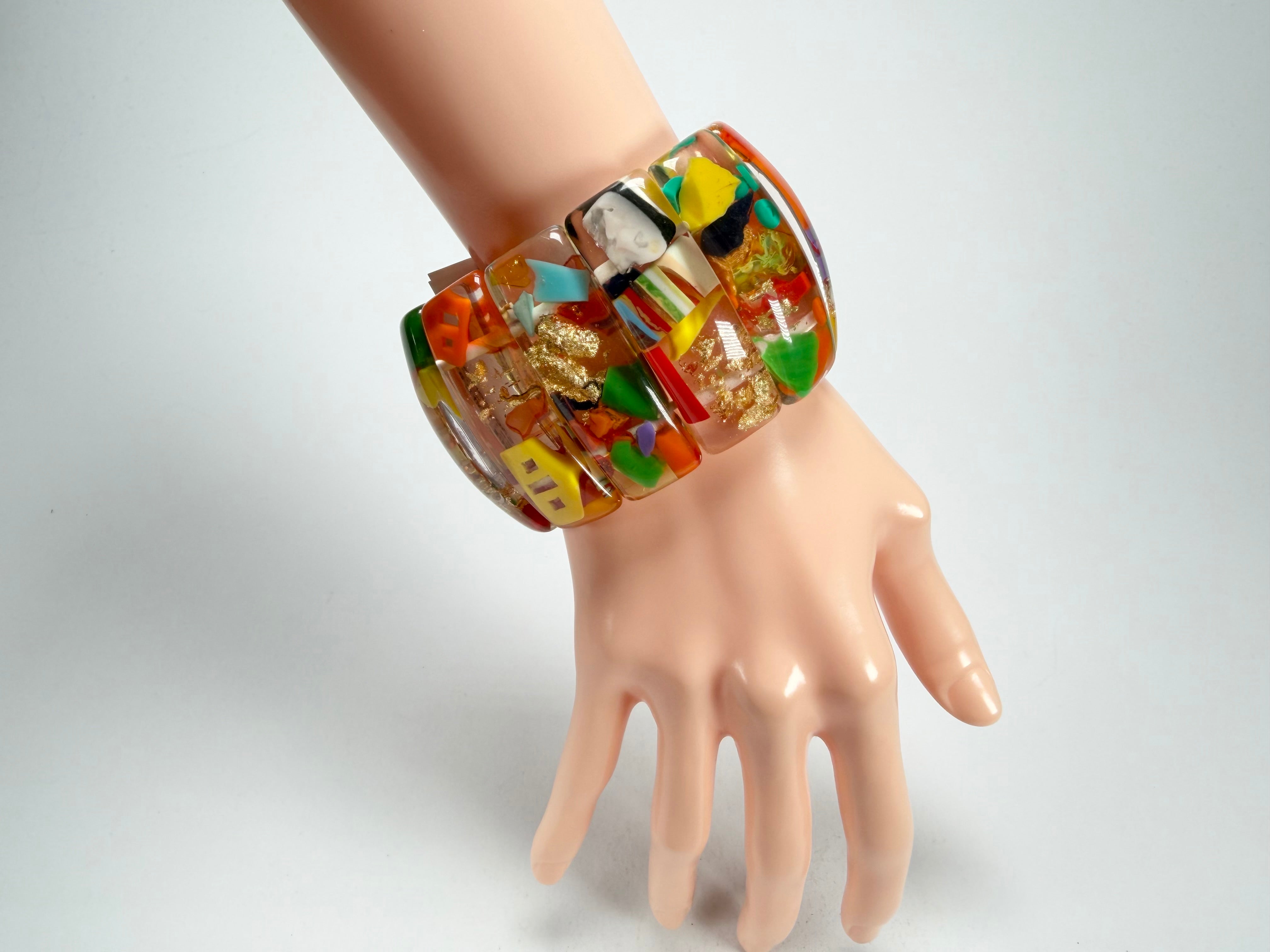 Sobral - Past Present "Sao Conrado" Elasticated Resin Bracelet ( 003283 )