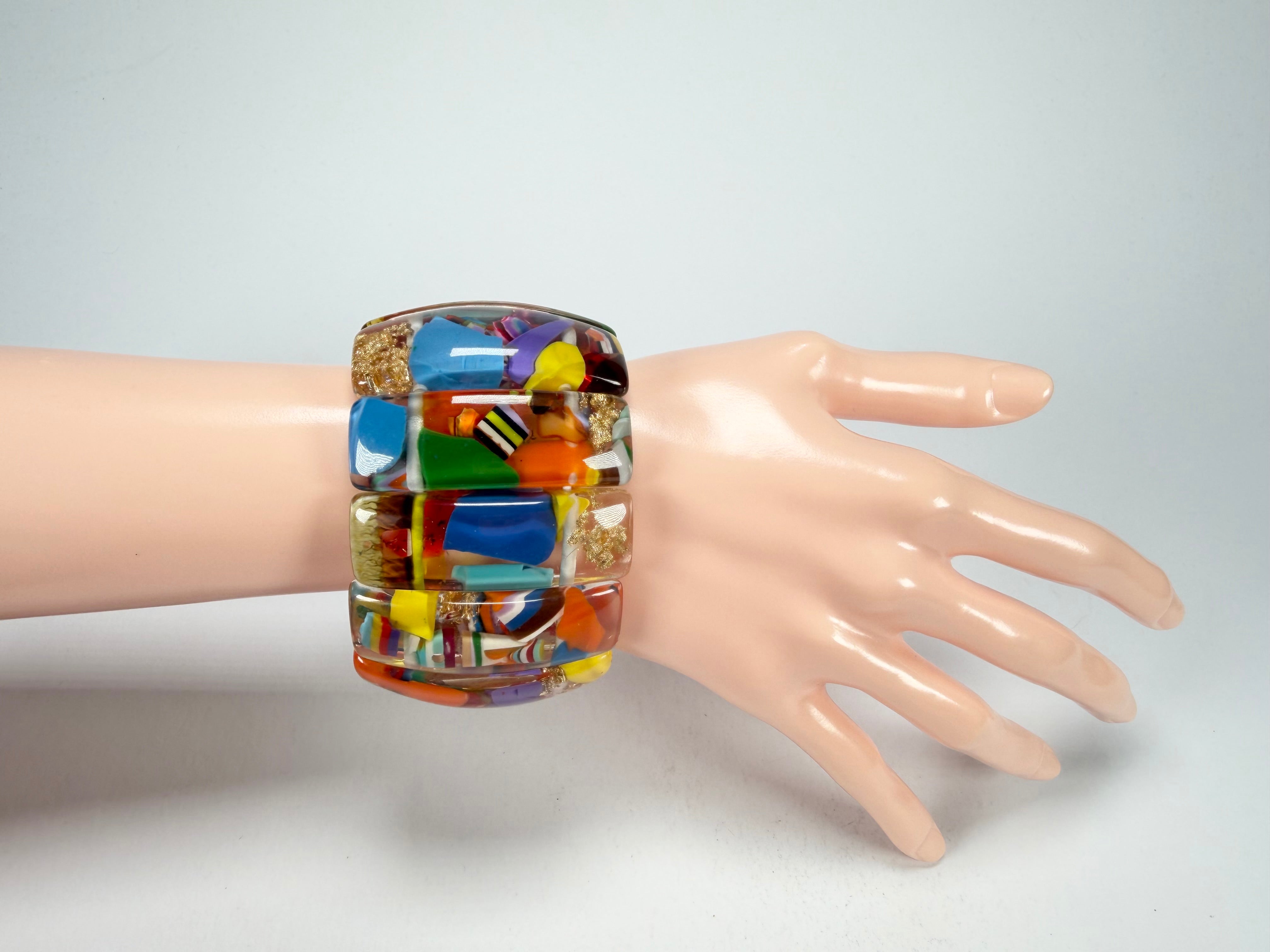 Sobral - Past Present "Sao Conrado" Elasticated Resin Bracelet ( 003283 )