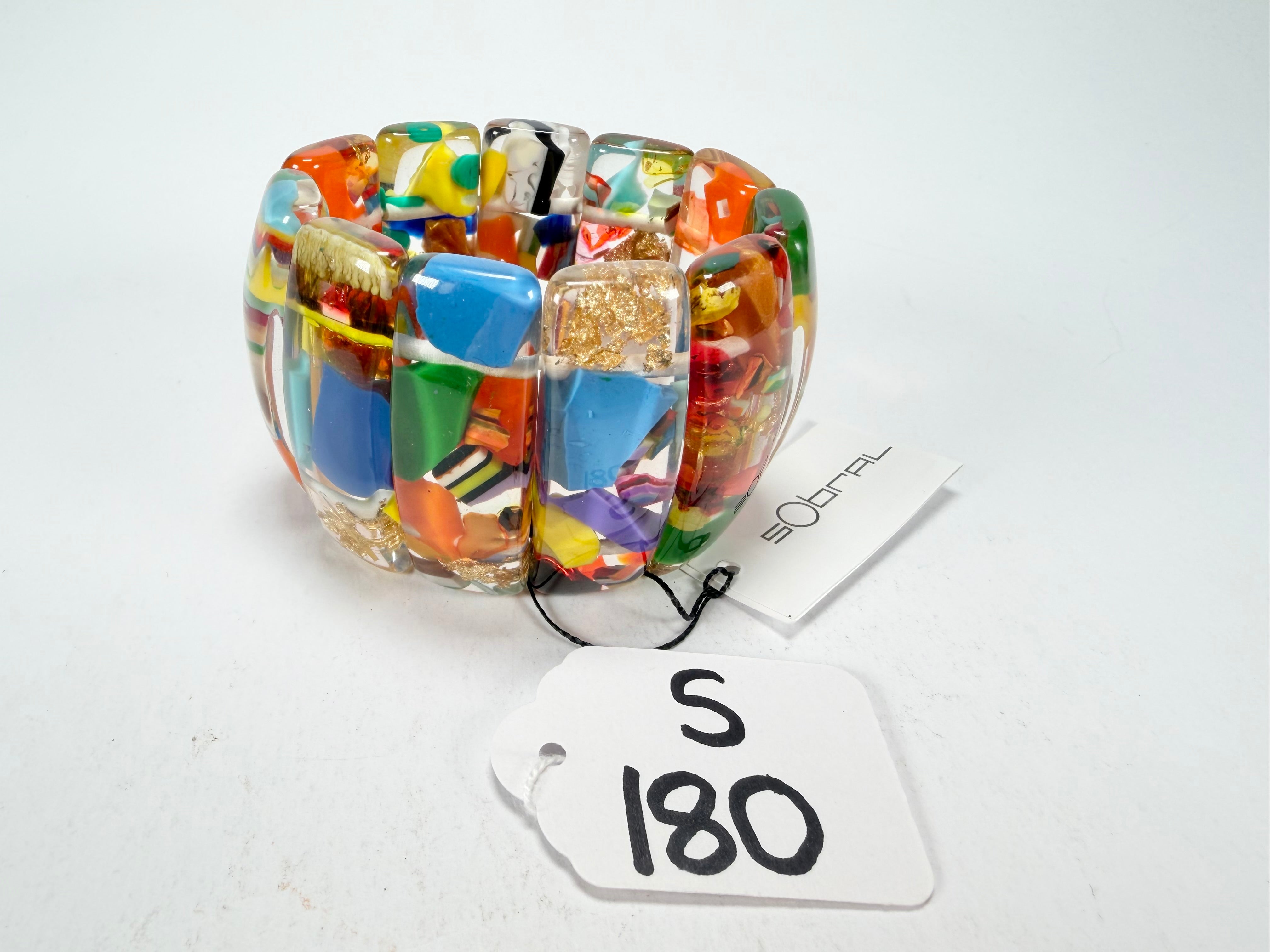 Sobral - Past Present "Sao Conrado" Elasticated Resin Bracelet ( 003283 )