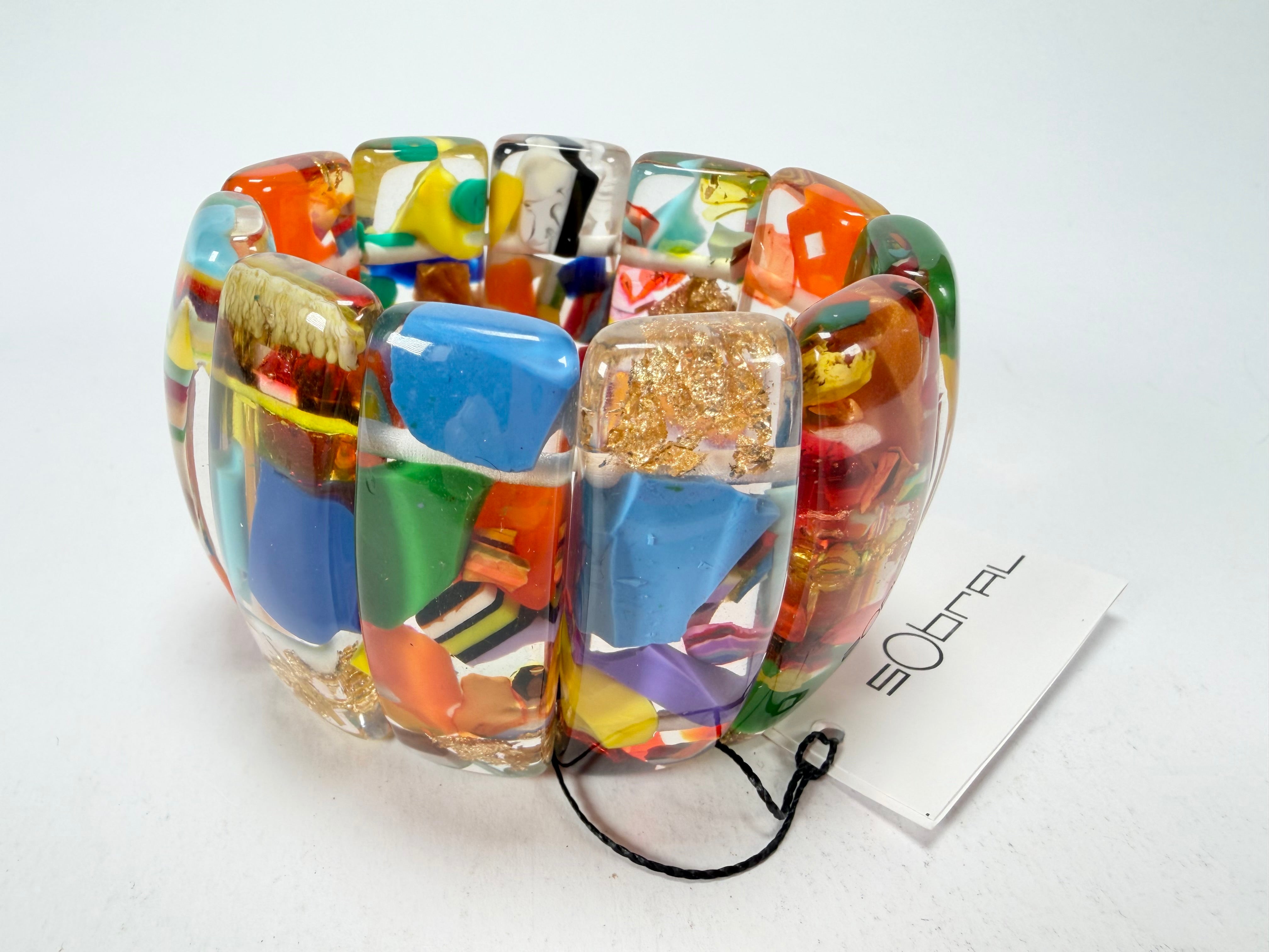 Sobral - Past Present "Sao Conrado" Elasticated Resin Bracelet ( 003283 )