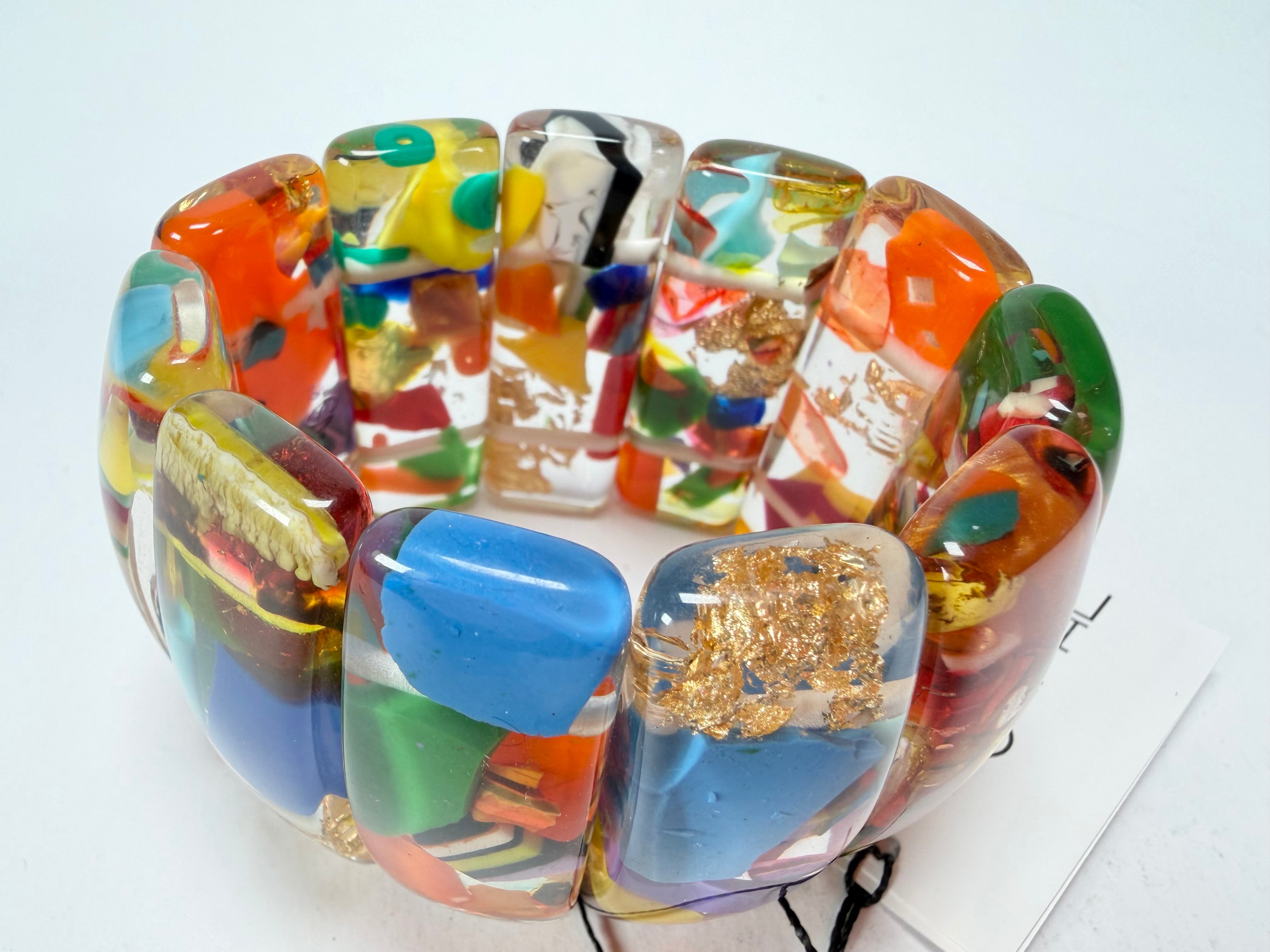 Sobral - Past Present "Sao Conrado" Elasticated Resin Bracelet ( 003283 )