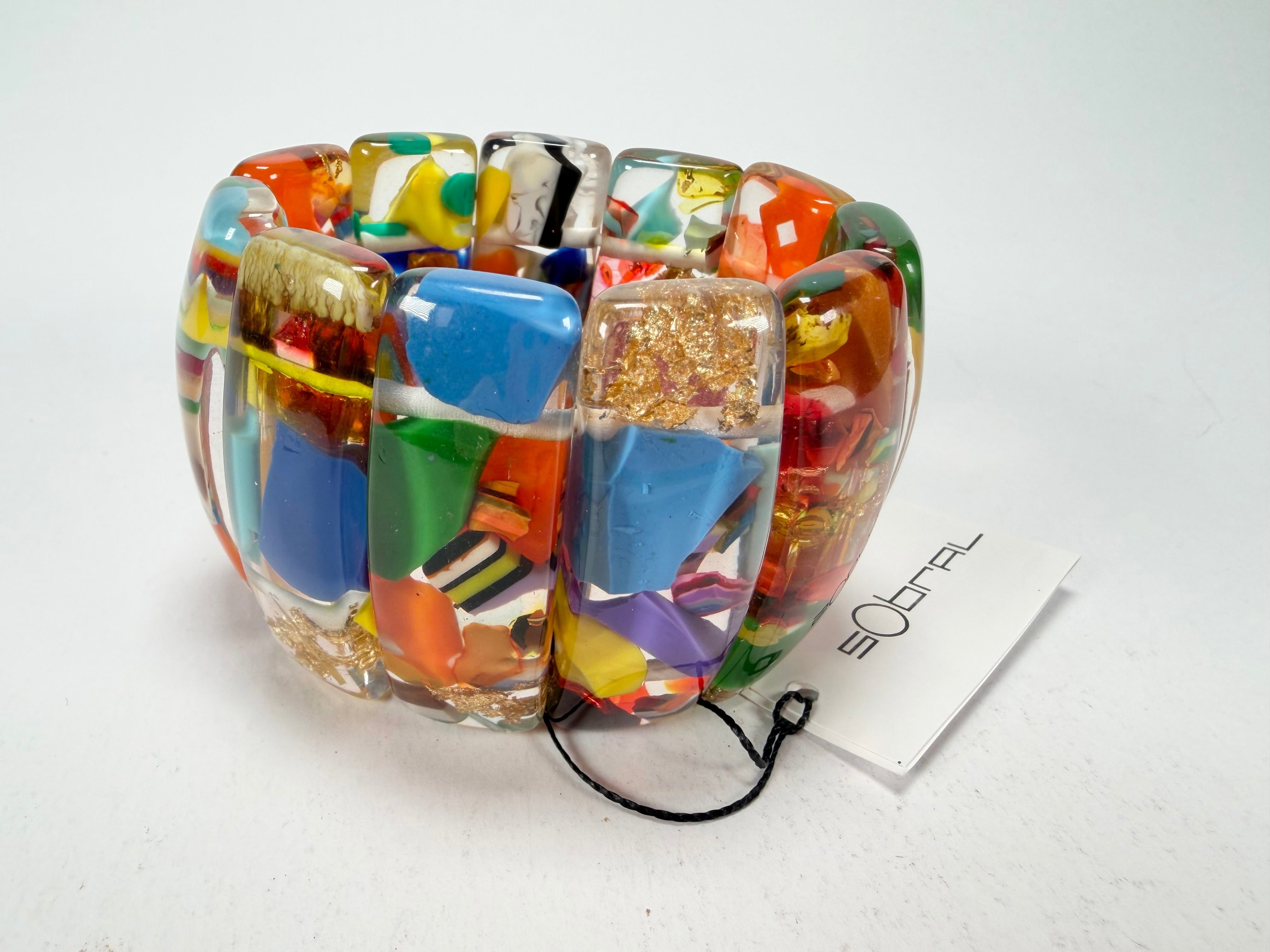 Sobral - Past Present "Sao Conrado" Elasticated Resin Bracelet ( 003283 )