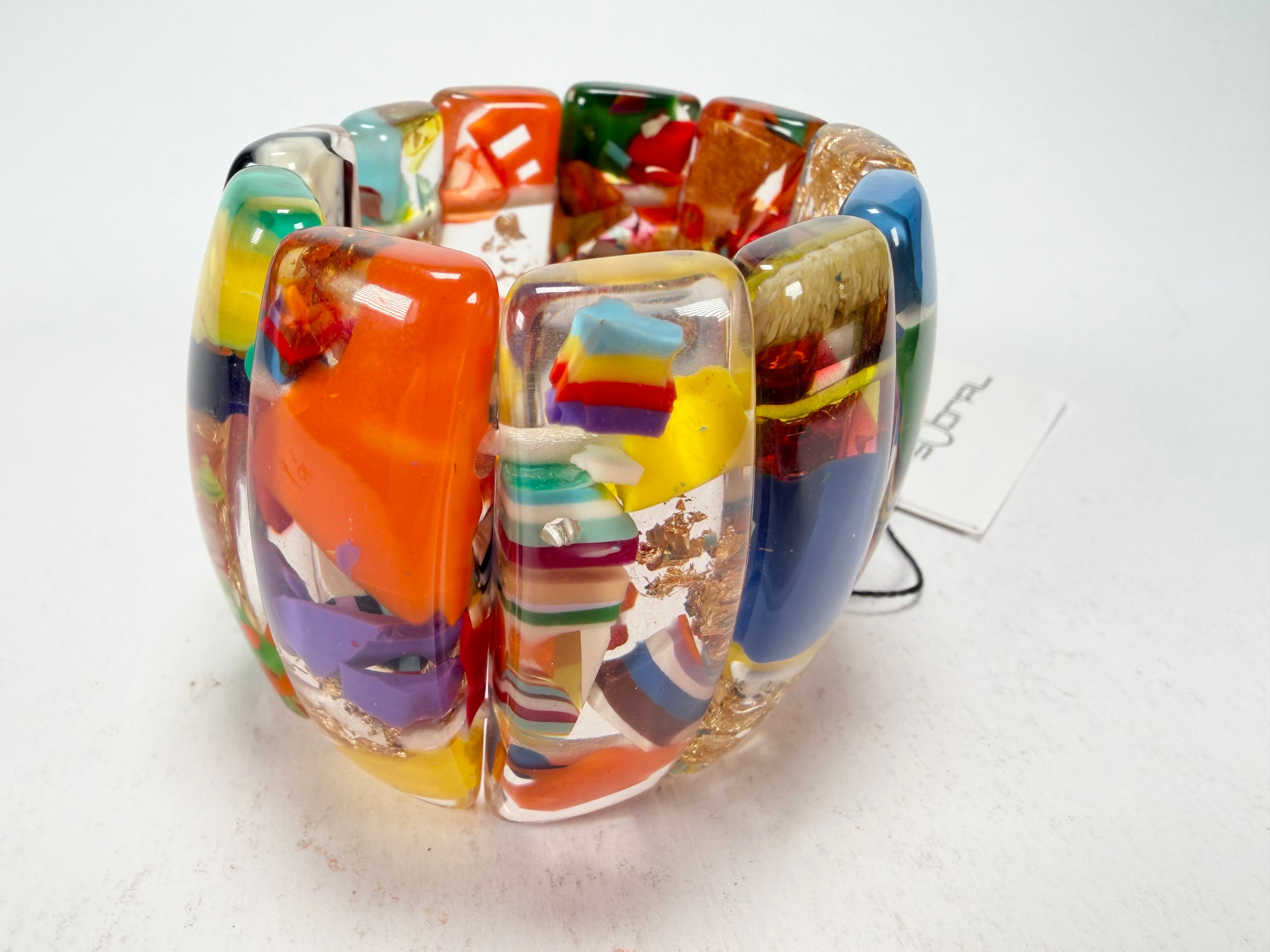 Sobral - Past Present "Sao Conrado" Elasticated Resin Bracelet ( 003283 )