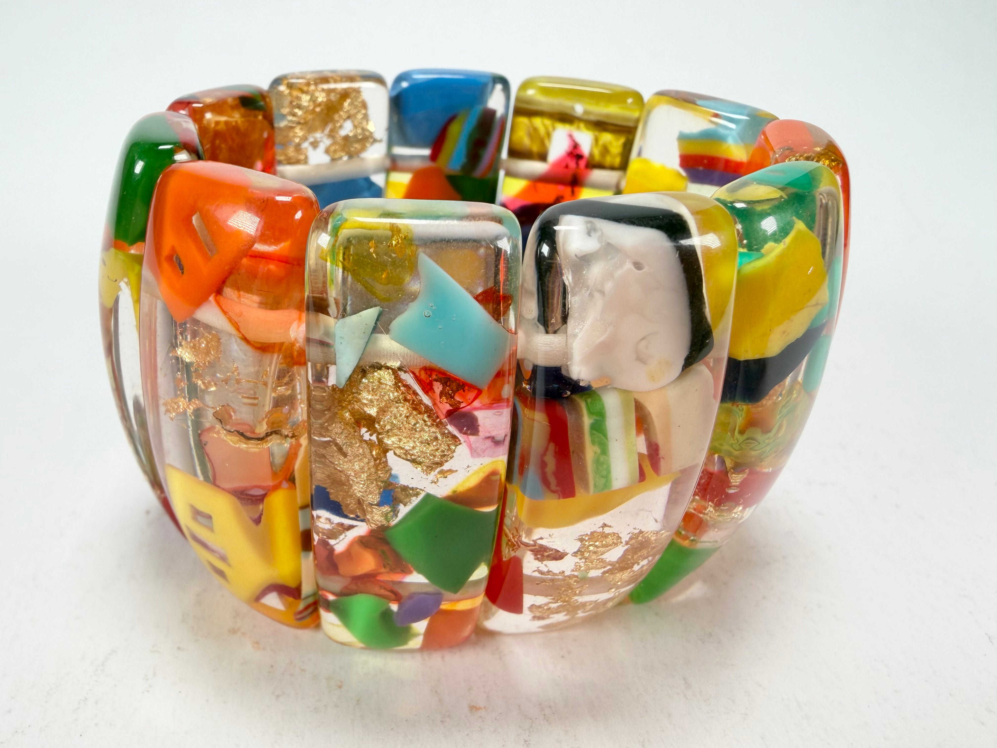 Sobral - Past Present "Sao Conrado" Elasticated Resin Bracelet ( 003283 )