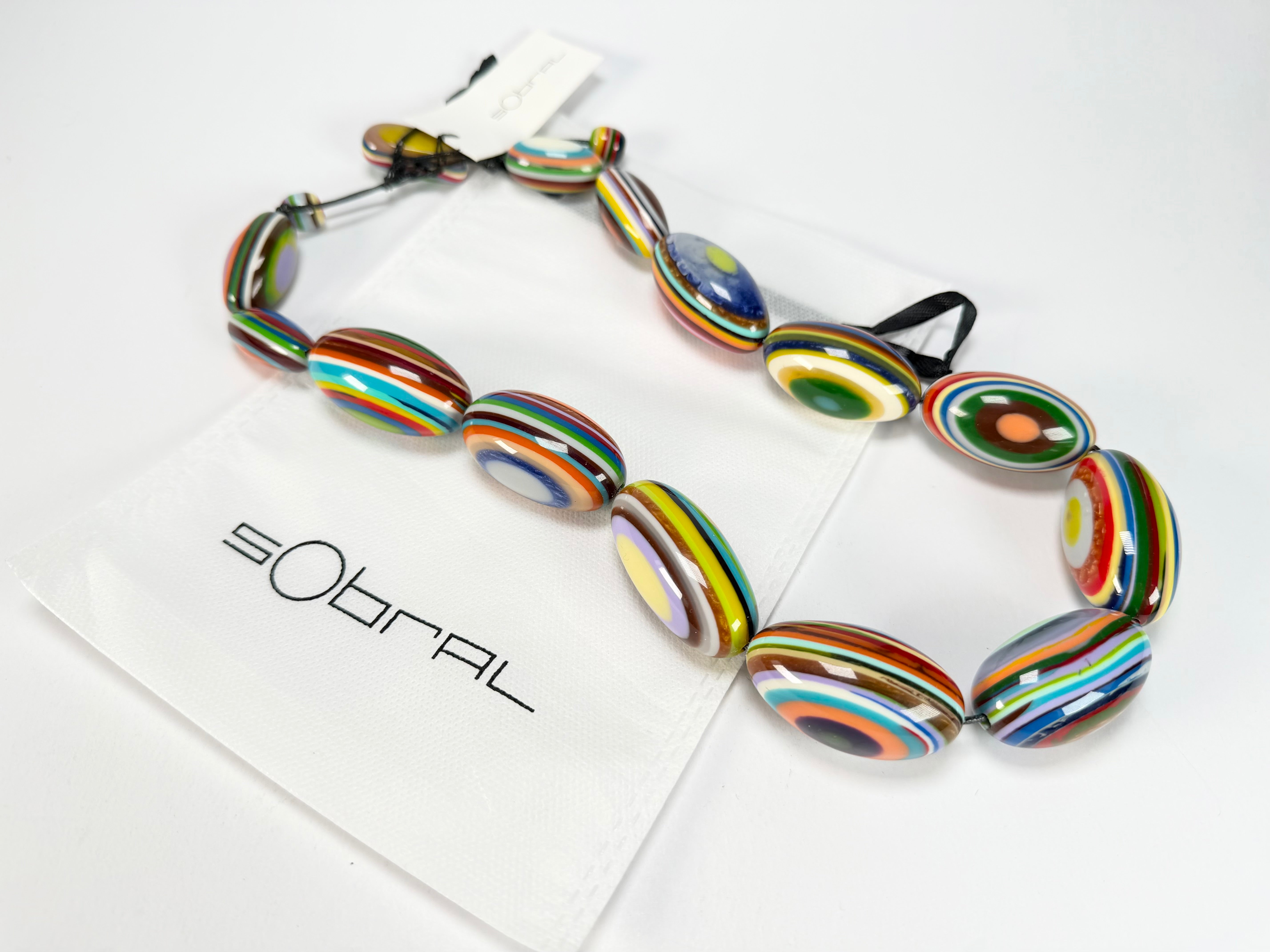 Sobral - Pop Art "Andy" Resin Necklace ( 005465 )