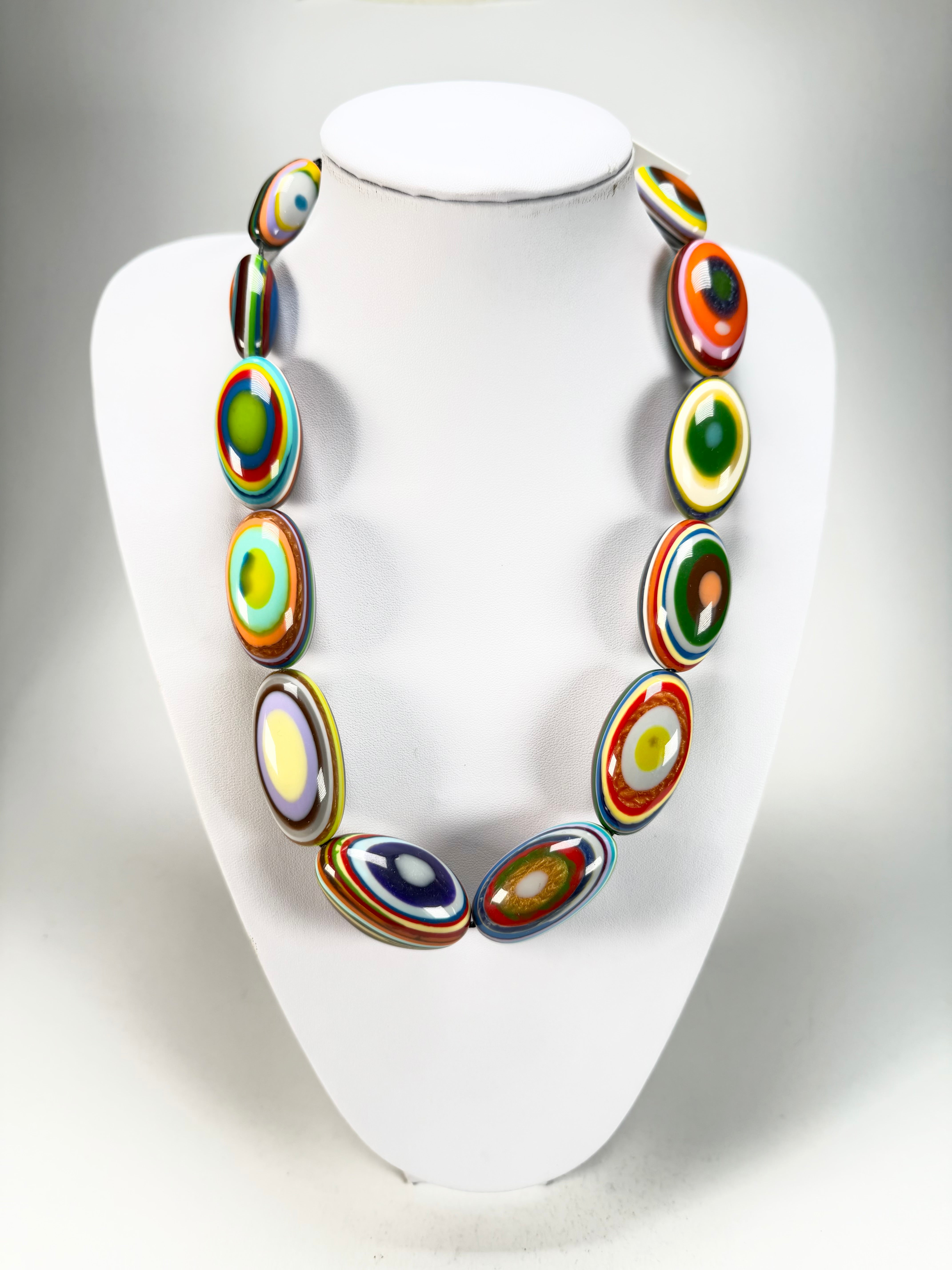Sobral - Pop Art "Andy" Resin Necklace ( 005465 )